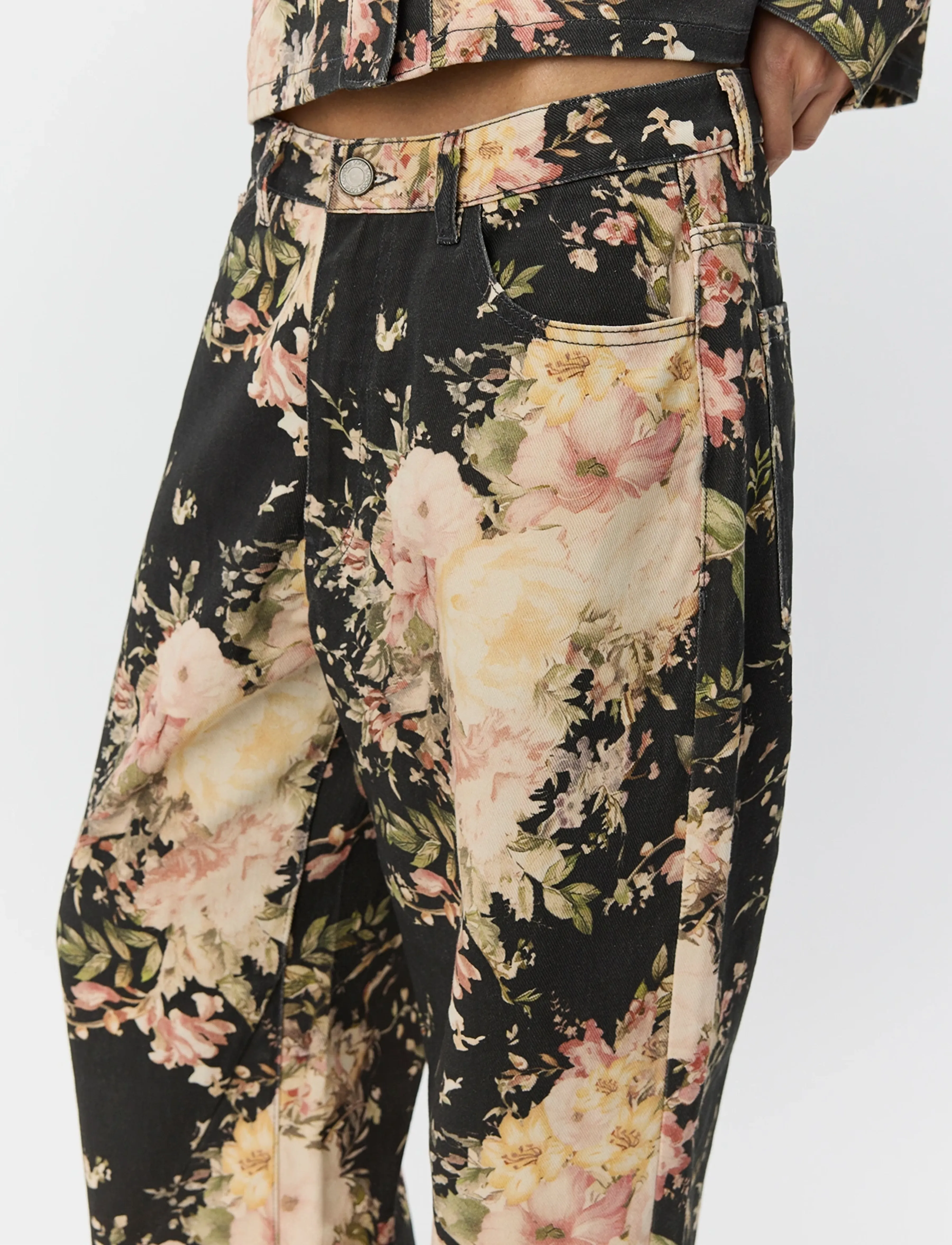 Sofie Schnoor - HAVANASW BARREL JEANS - barrel lõikega teksad - flower mix - 5