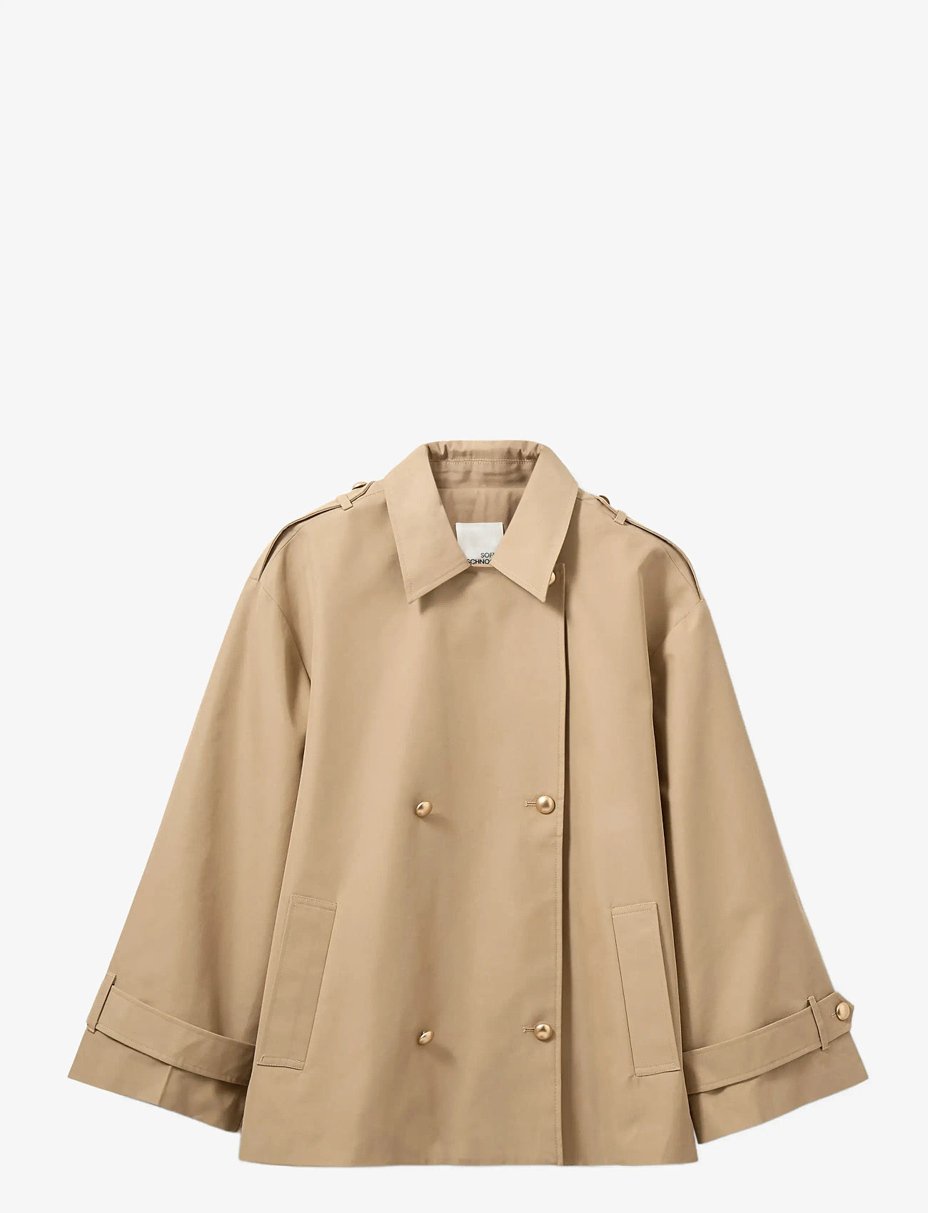 Sofie Schnoor - ADRIASW SHORT TRENCH COAT - vihmamantlid - camel - 1
