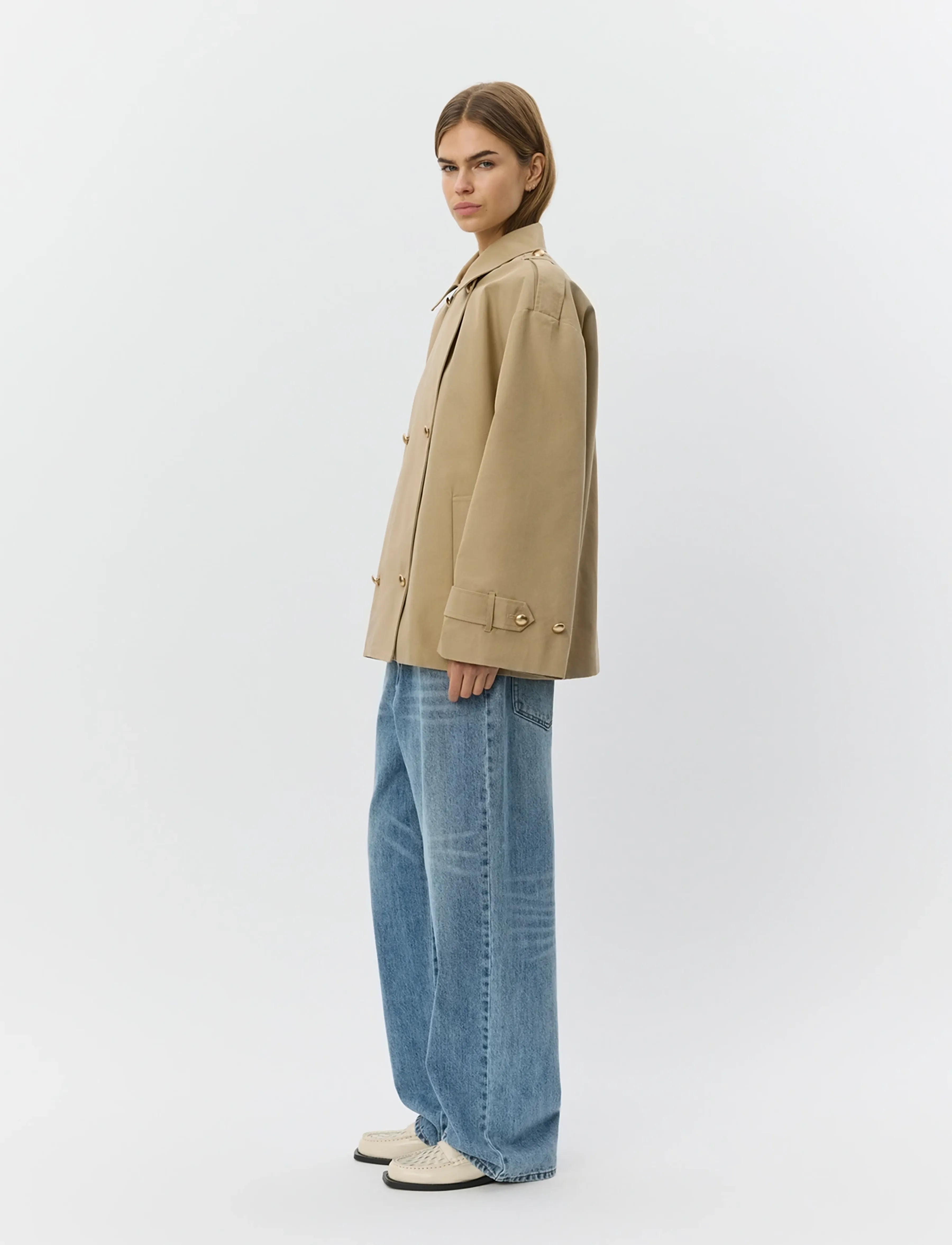 Sofie Schnoor - ADRIASW SHORT TRENCH COAT - trenchcoats - camel - 4