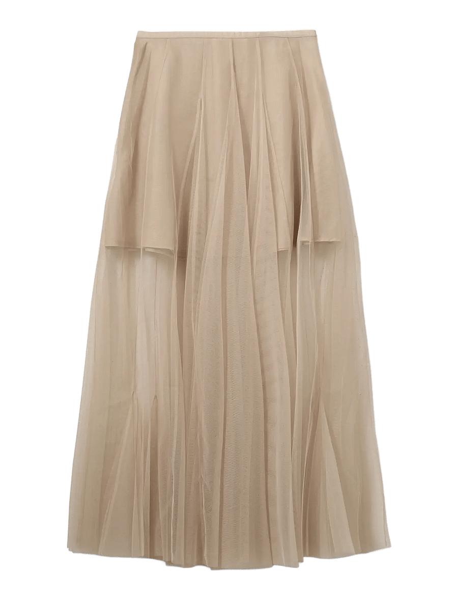 Sofie Schnoor - ROASLYSW MAXI TULLE SKIRT - maxi röcke - light sand - 2