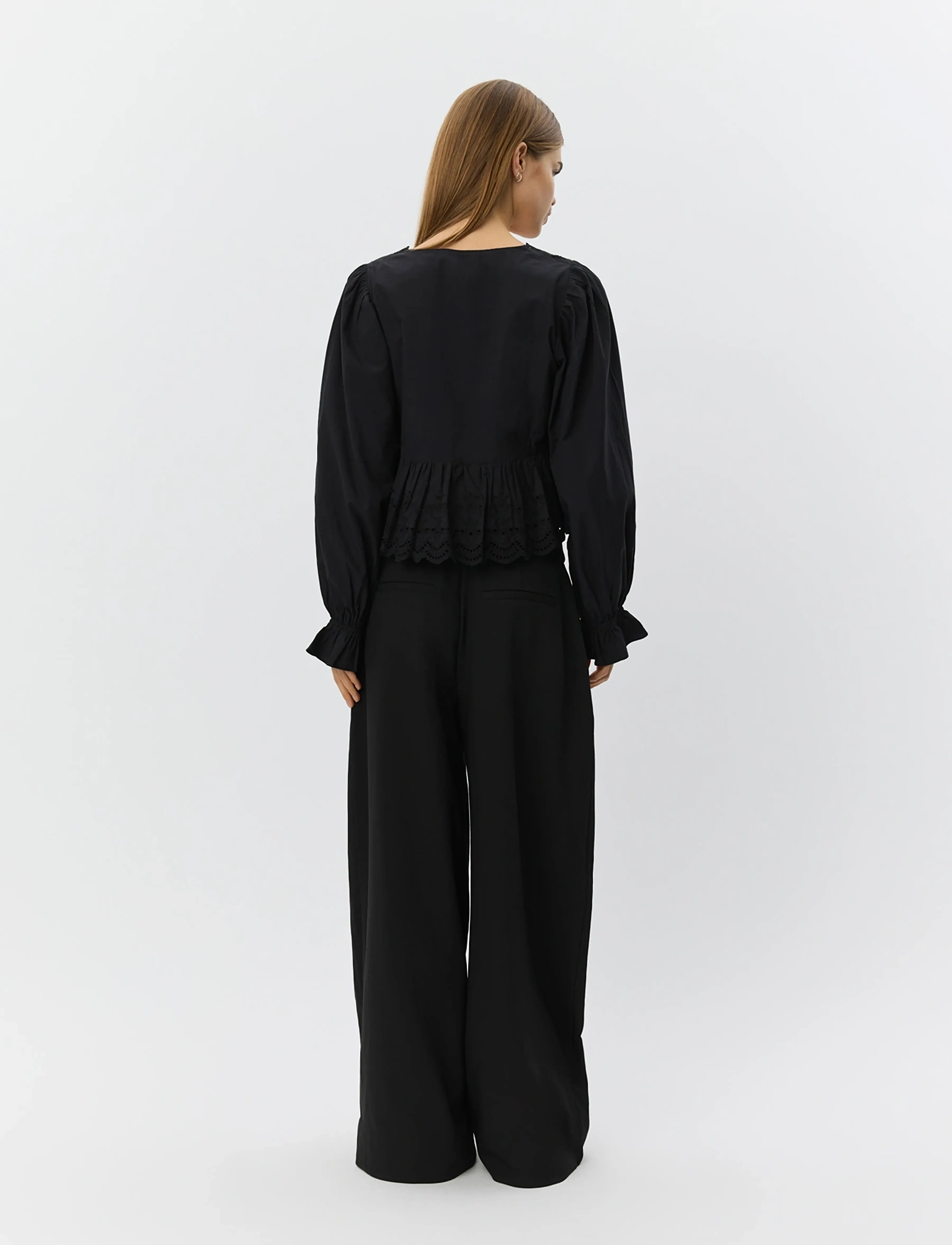 Sofie Schnoor Ariasw Broderie Anglaise Shirt skjortor dam – bild 5