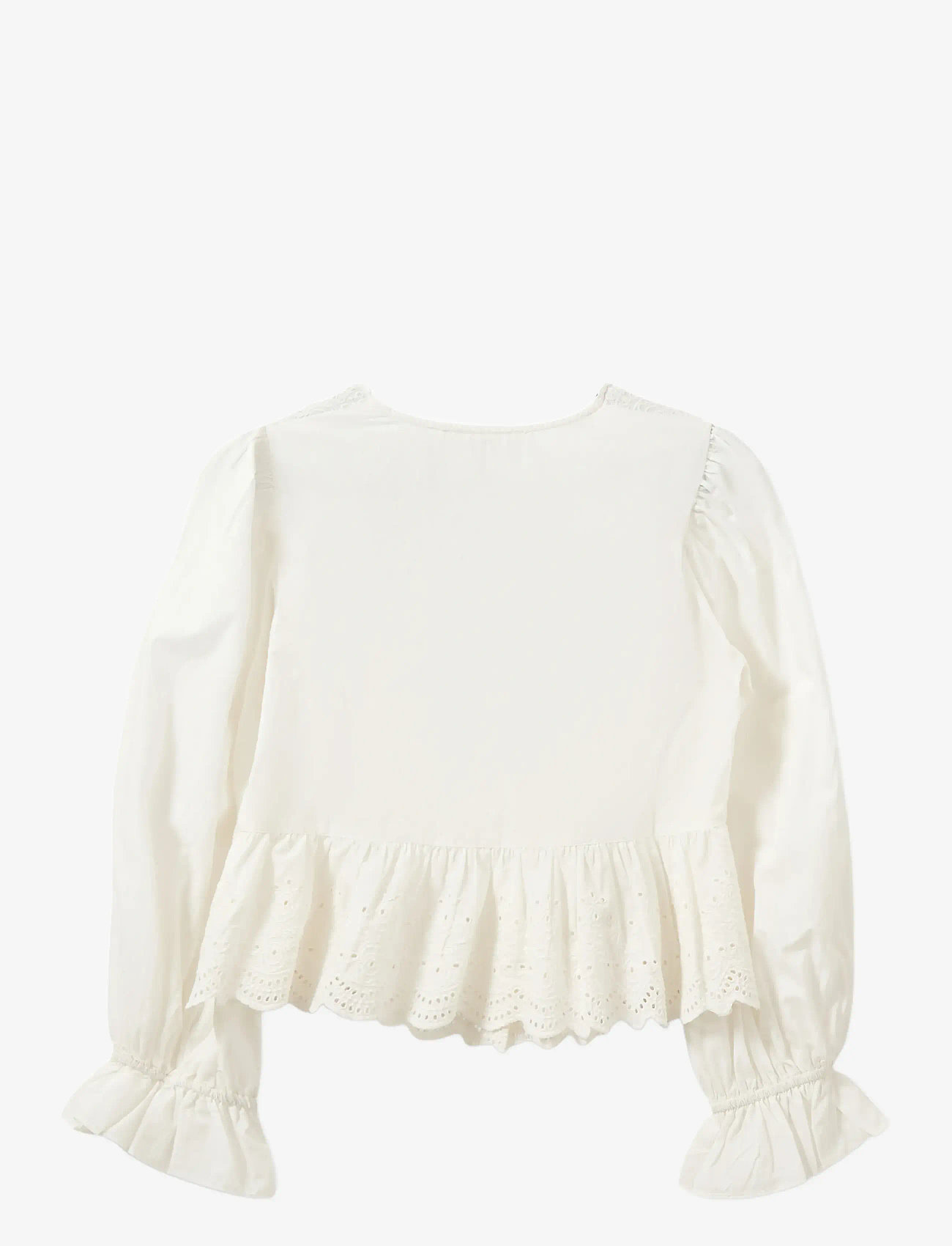Sofie Schnoor - ARIASW BRODERIE ANGLAISE SHIRT - long sleeved blouses - off white - 2