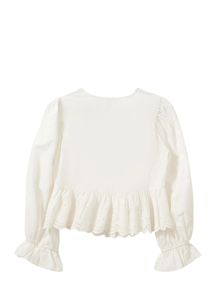 Sofie Schnoor - ARIASW BRODERIE ANGLAISE SHIRT - pikkade varrukatega pluusid - off white - 2