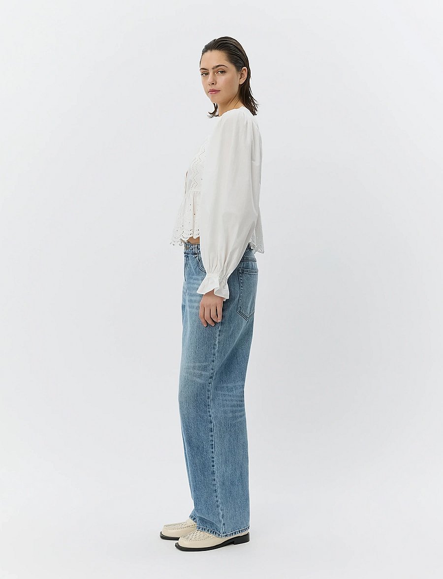 Sofie Schnoor - ARIASW BRODERIE ANGLAISE SHIRT - pikkade varrukatega pluusid - off white - 4