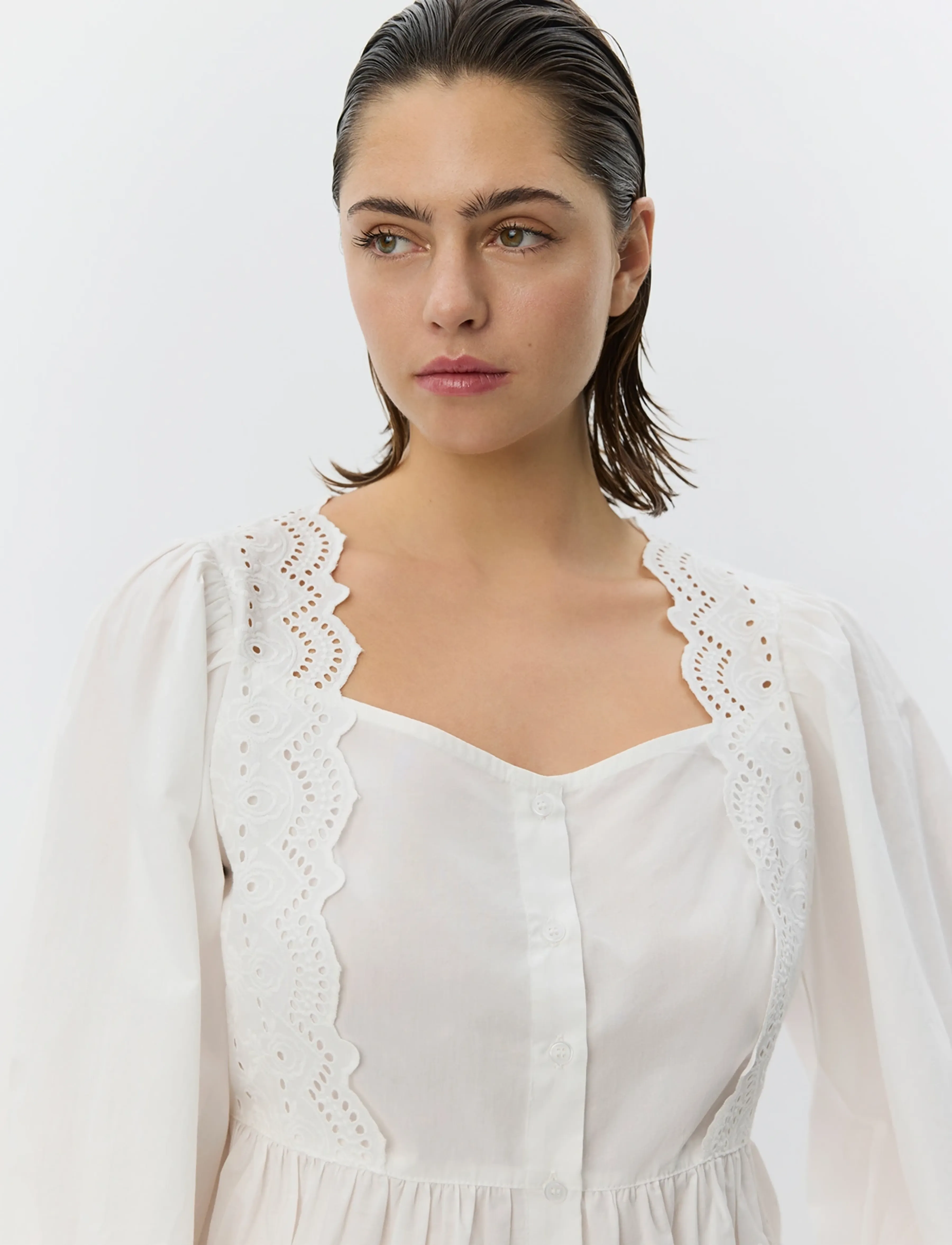 Sofie Schnoor Ariasw Broderie Anglaise Shirt skjortor dam – bild 5