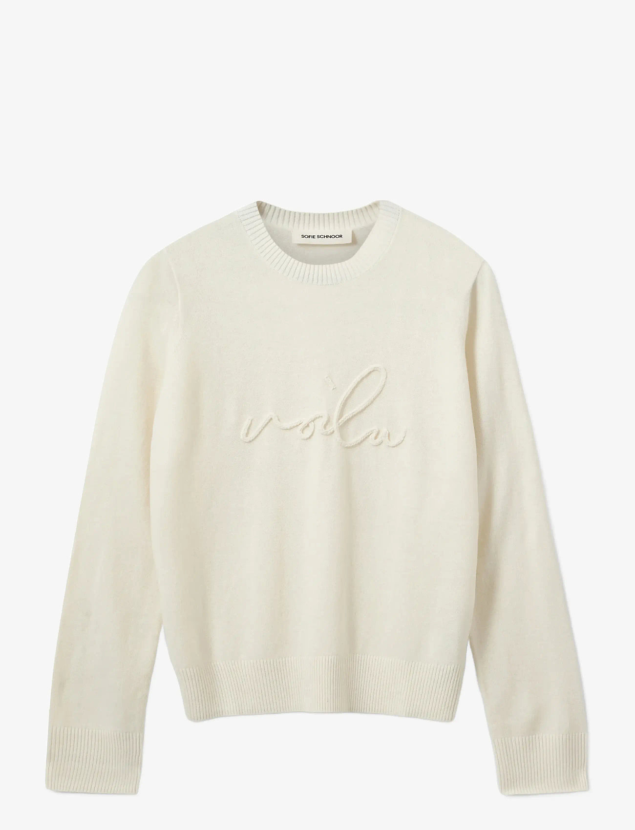 Sofie Schnoor - MINNIKSW KNIT SWEATER - dressipluusid - off white - 1