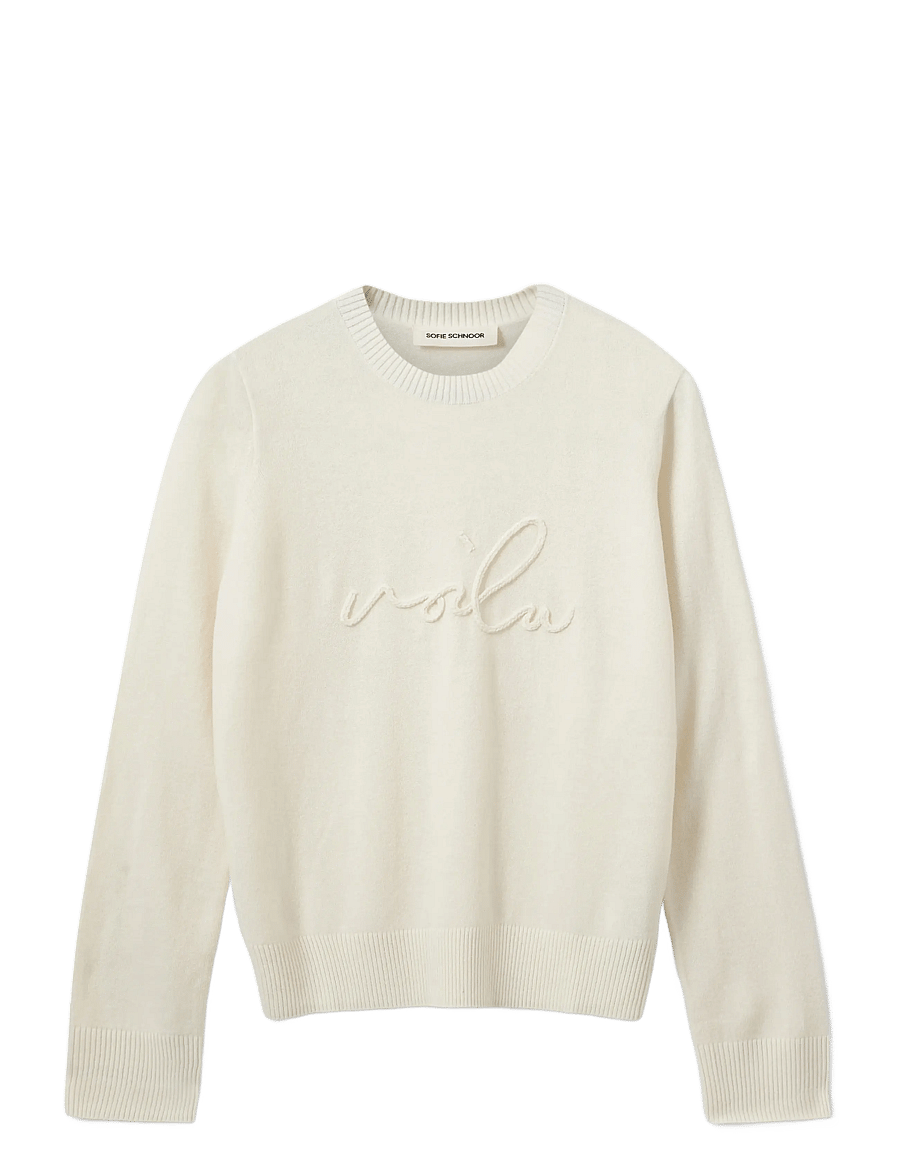 Sofie Schnoor - MINNIKSW KNIT SWEATER - sweatshirts - off white - 1