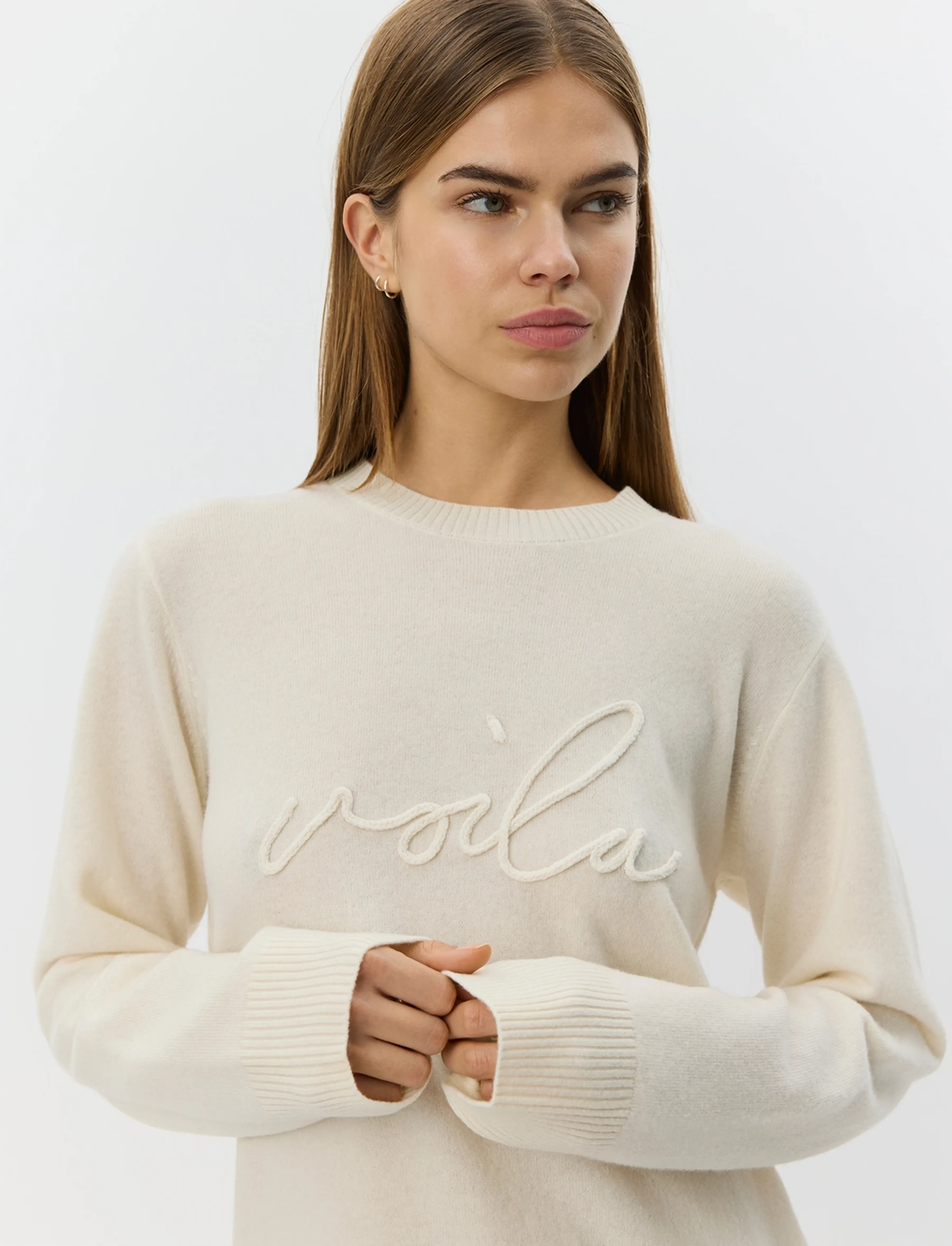 Sofie Schnoor - MINNIKSW KNIT SWEATER - sweatshirts - off white - 5