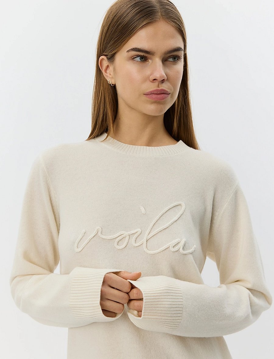 Sofie Schnoor - MINNIKSW KNIT SWEATER - sweatshirts - off white - 5