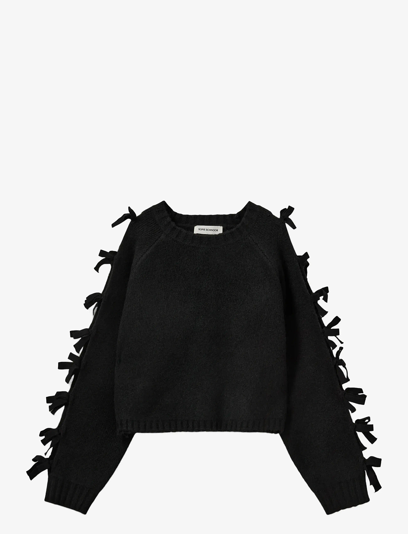 Sofie Schnoor - PERMELISW BOW KNIT SWEATER - kashmir - black - 1