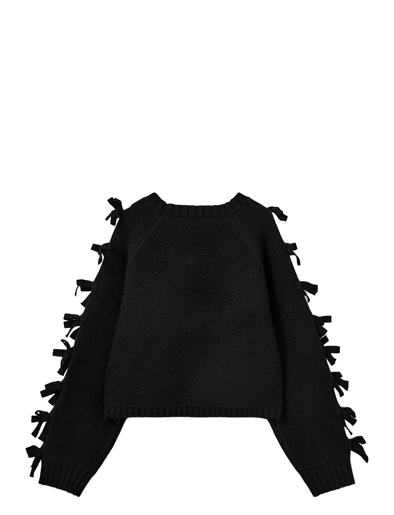 Sofie Schnoor - PERMELISW BOW KNIT SWEATER - kashmir - black - 2