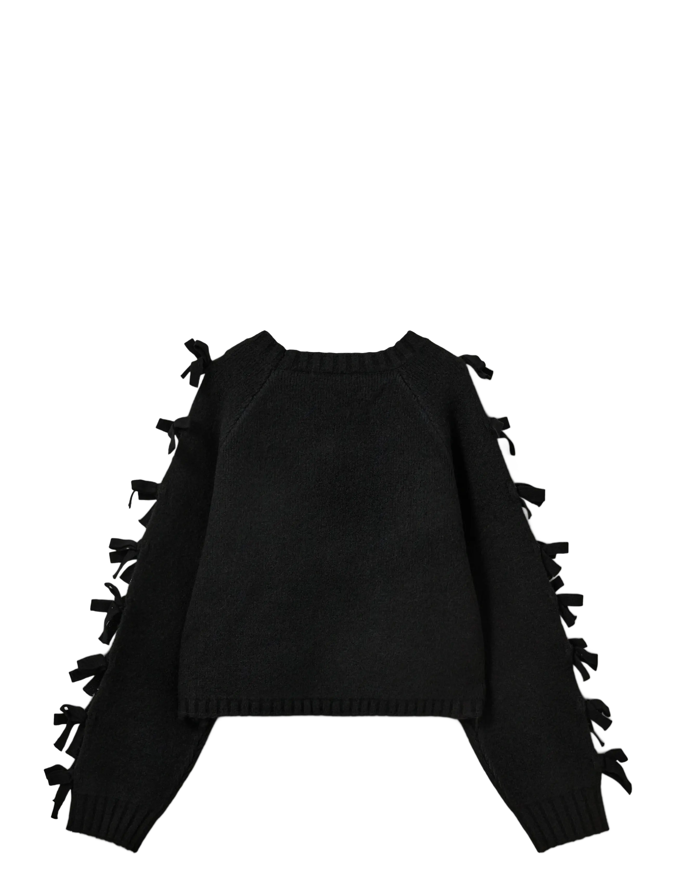 Sofie Schnoor - PERMELISW BOW KNIT SWEATER - tröjor - black - 2