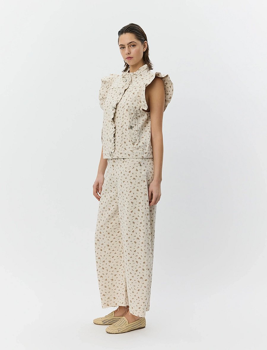 Sofie Schnoor - TOMARSW CROPPED BARREL JEANS - barrel jeans - rose flower - 3