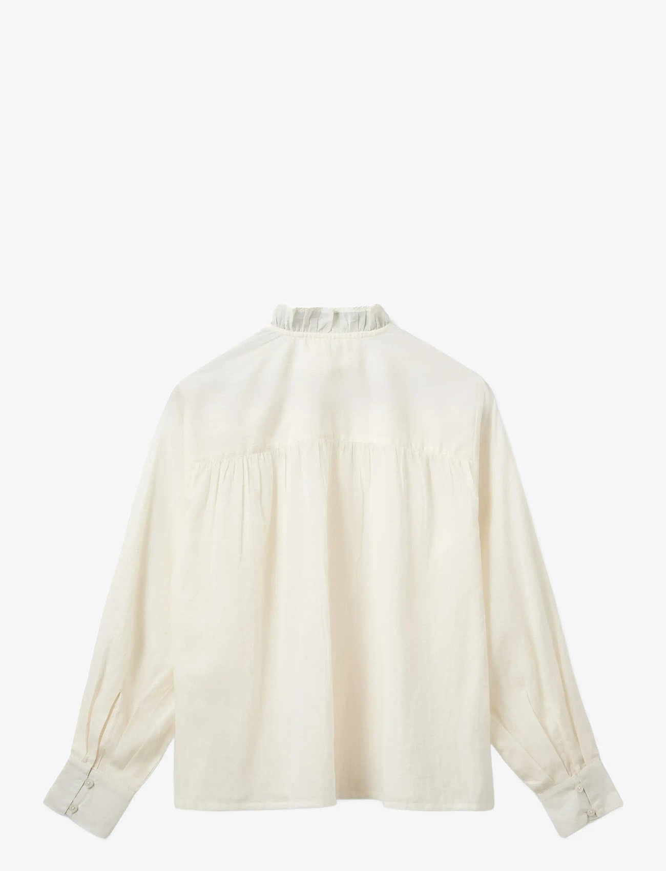 Sofie Schnoor - EDNASW FRILLED PLACKET SHIRT - langærmede bluser - off white - 2
