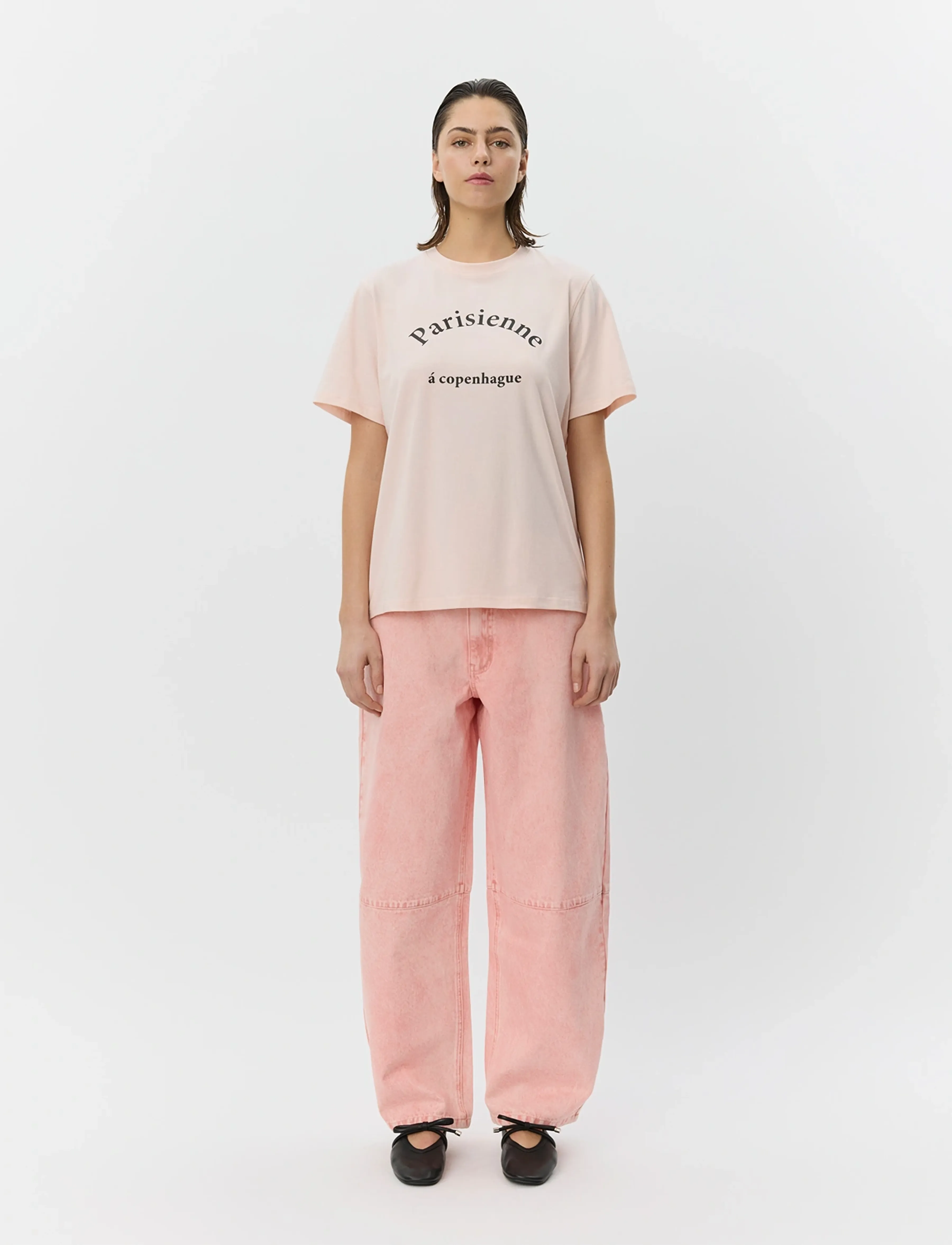 Sofie Schnoor Trinidadsw Tapered Jeans, 40, Pink, Jeans > Barrel Jeans, Dame
