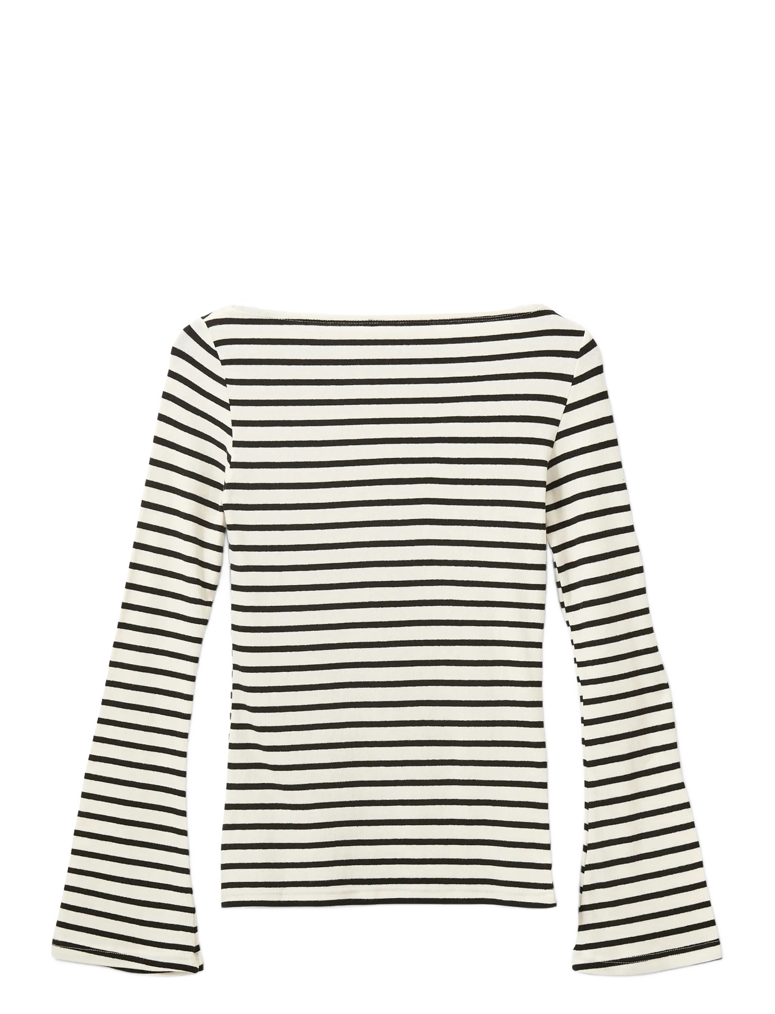Sofie Schnoor - CECESW BOAT-NECK LONG-SLEEVE T-SHIR - white black striped - 2