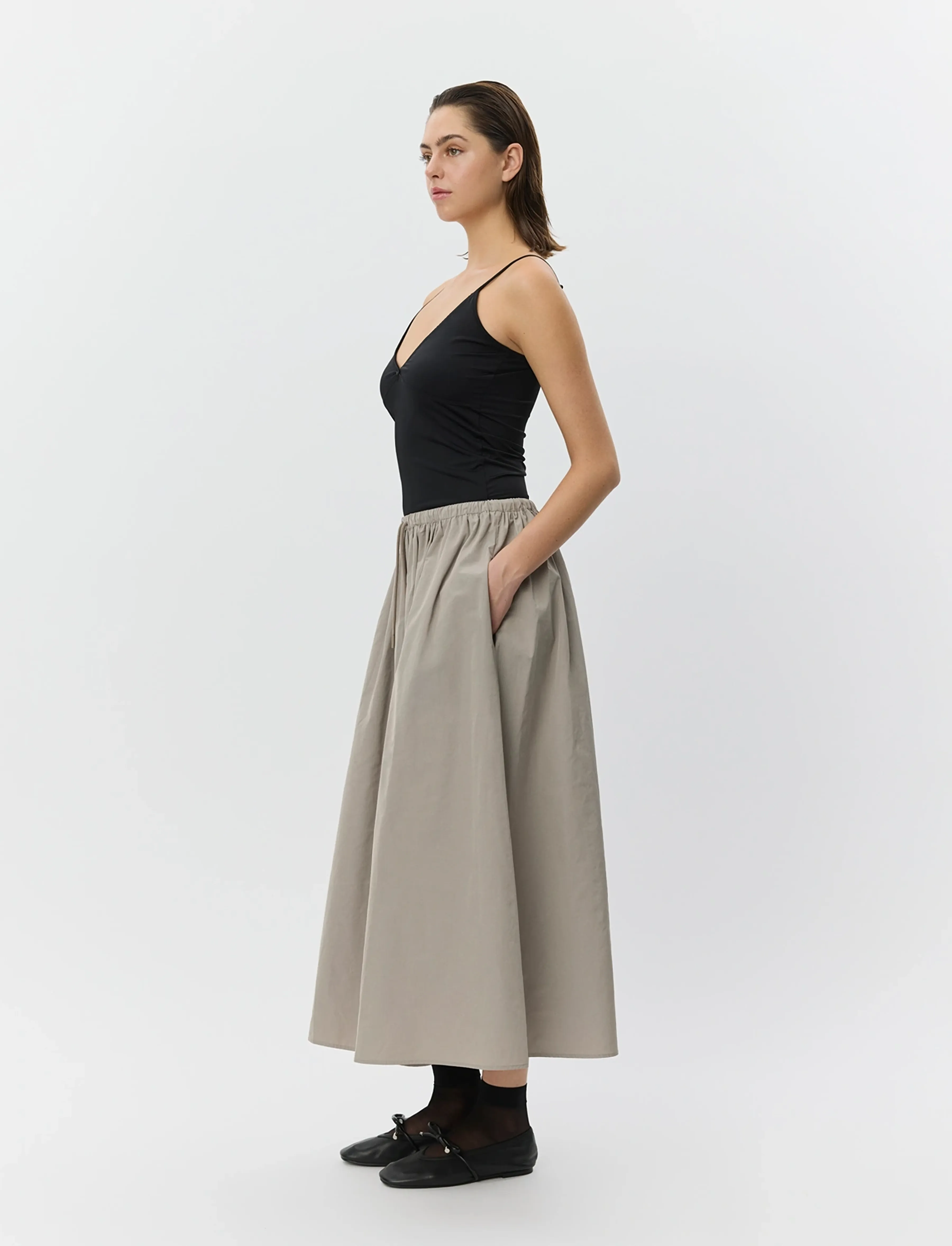Sofie Schnoor - JUNEAUSW MIDI SKIRT - spódnice do kolan i midi - dusty green - 3