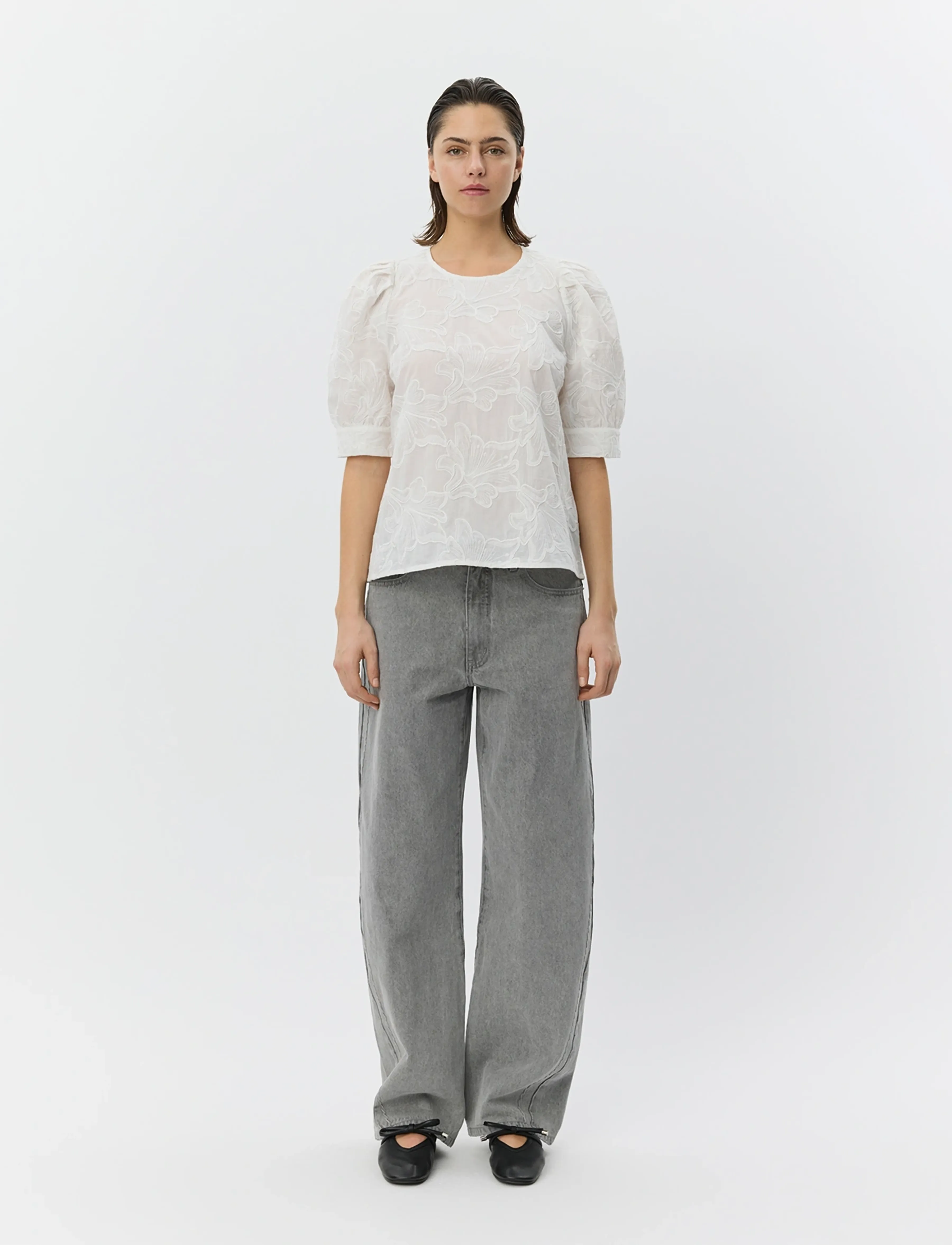 Sofie Schnoor Valenciasw Tapered Jeans, 34, Grey, Jeans > Tapered Jeans, Dame