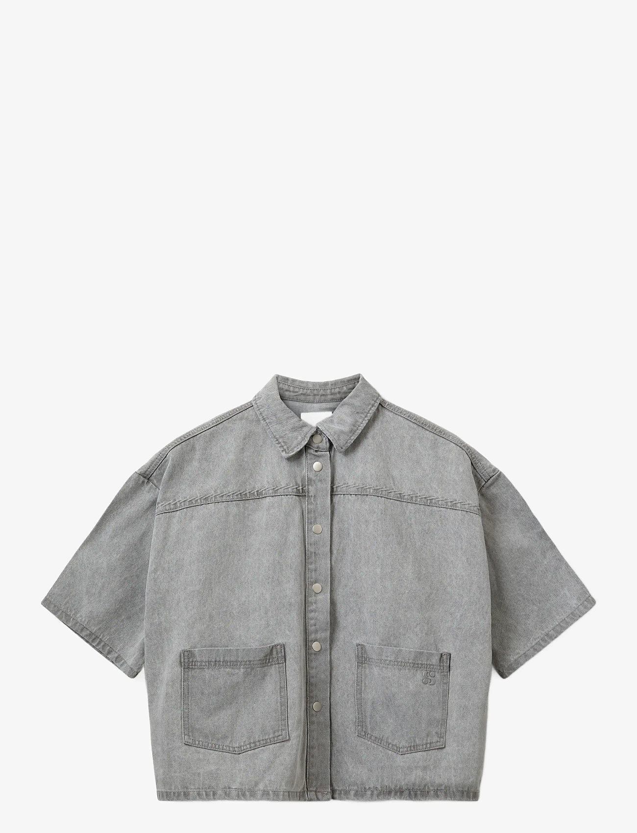 Sofie Schnoor - MELISSASW DENIM LOOSE FIT OVERSHIRT - denimskjorter - stone grey - 1