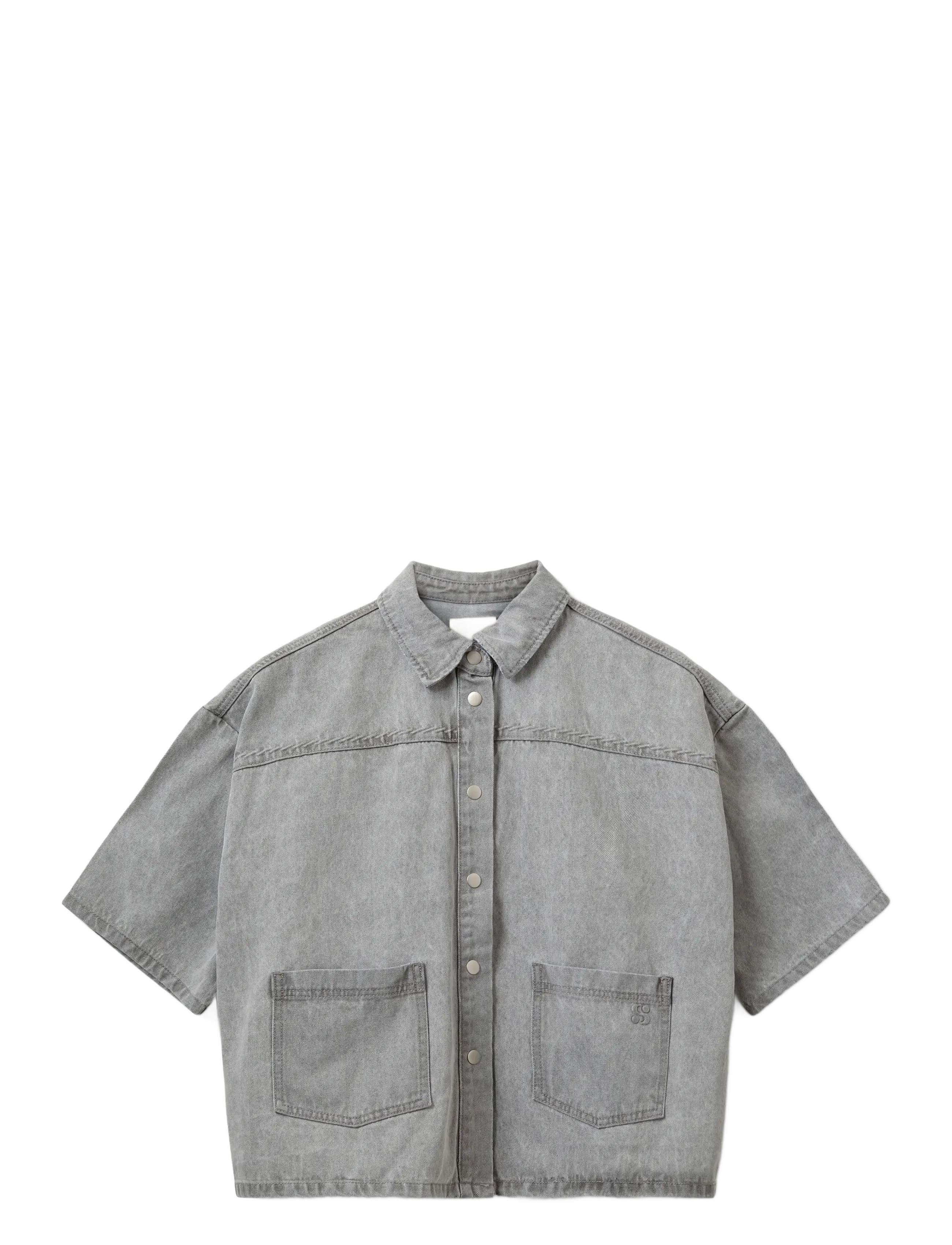 Sofie Schnoor MELISSASW DENIM LOOSE FIT OVERSHIRT - Kläder - STONE GREY / grey
