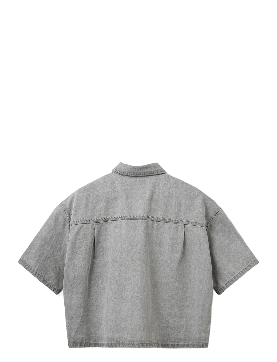 Sofie Schnoor - MELISSASW DENIM LOOSE FIT OVERSHIRT - denimskjorter - stone grey - 2