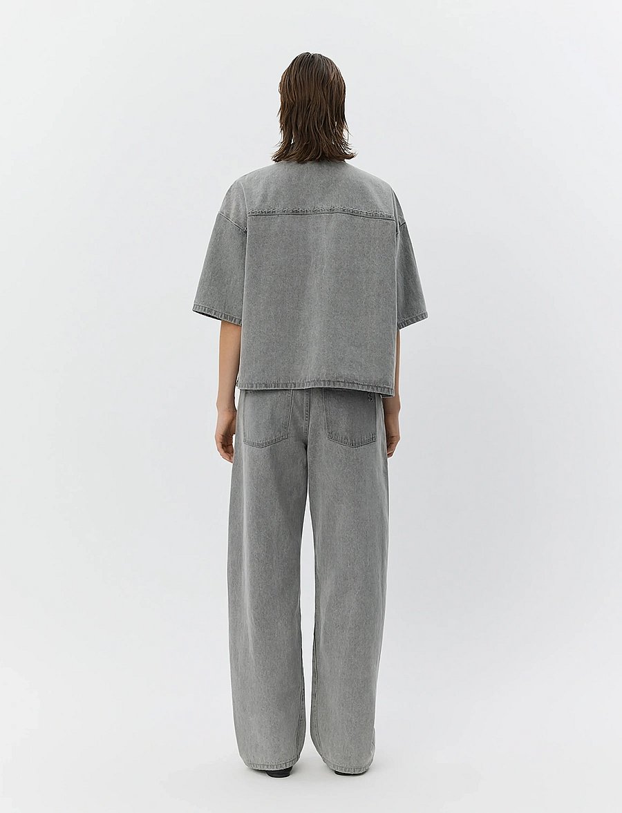 Sofie Schnoor - MELISSASW DENIM LOOSE FIT OVERSHIRT - denimskjorter - stone grey - 4