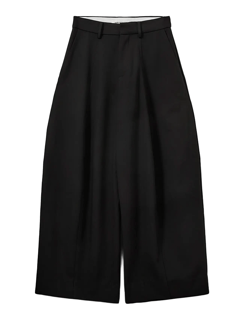 Sofie Schnoor - MODENASW COCOON SUITING TROUSERS - hosen mit weitem bein - black - 1