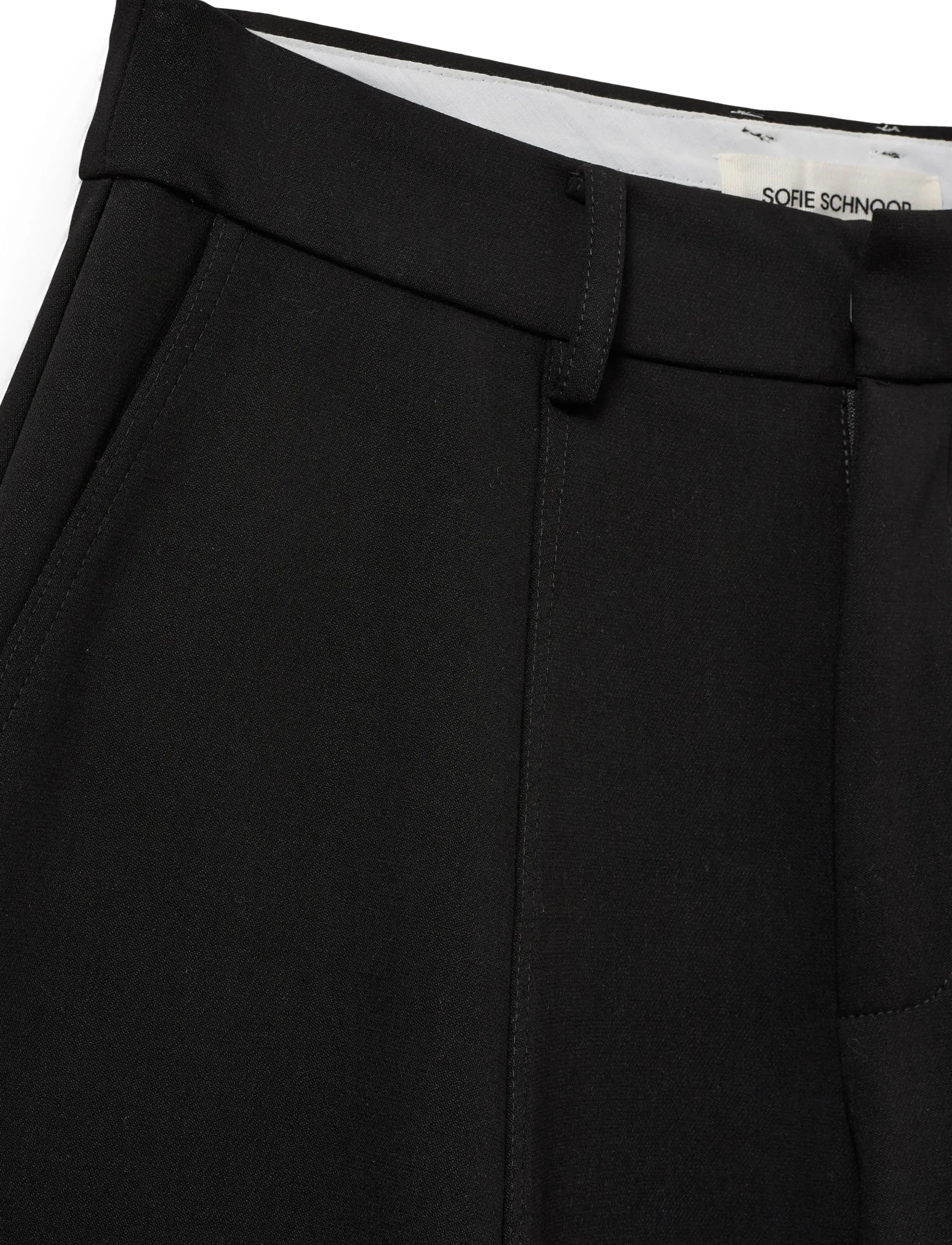 Sofie Schnoor - MODENASW COCOON SUITING TROUSERS - vide bukser - black - 3