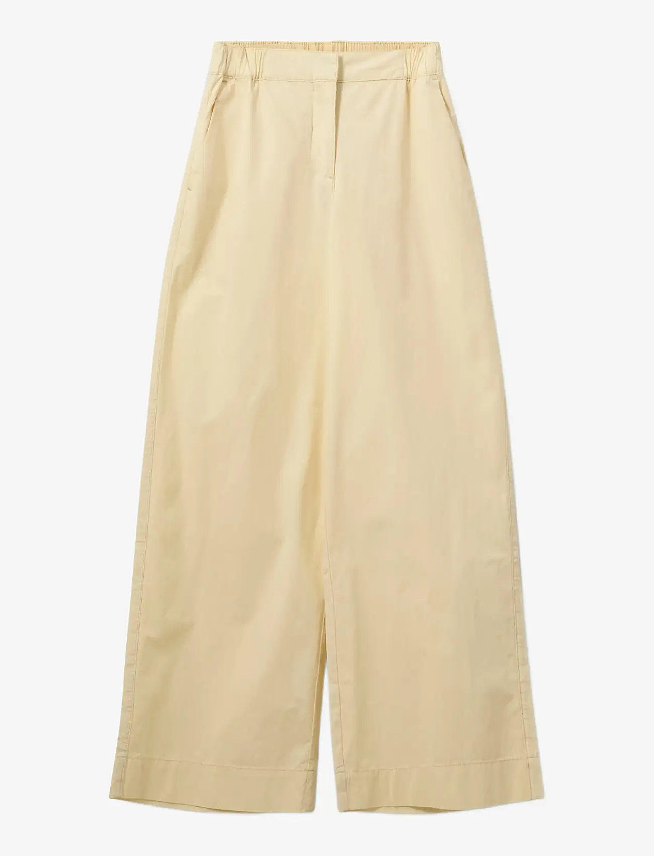 Sofie Schnoor - REINESW WIDE LEG TROUSERS - bukser med brede ben - light yellow - 1