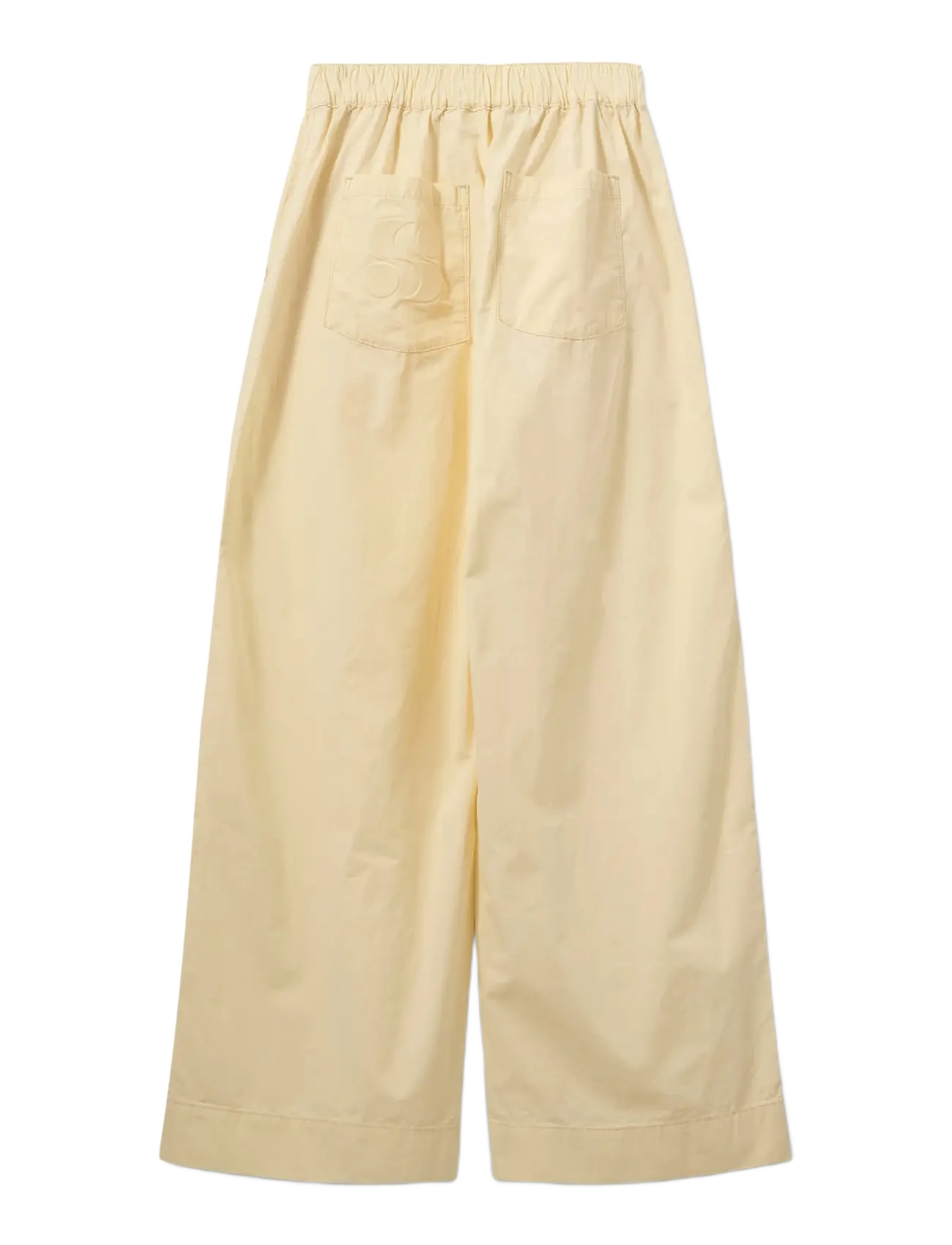 Sofie Schnoor - REINESW WIDE LEG TROUSERS - laia säärega püksid - light yellow - 2