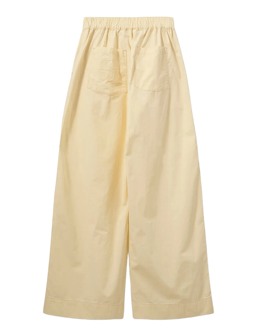 Sofie Schnoor - REINESW WIDE LEG TROUSERS - hosen mit weitem bein - light yellow - 2