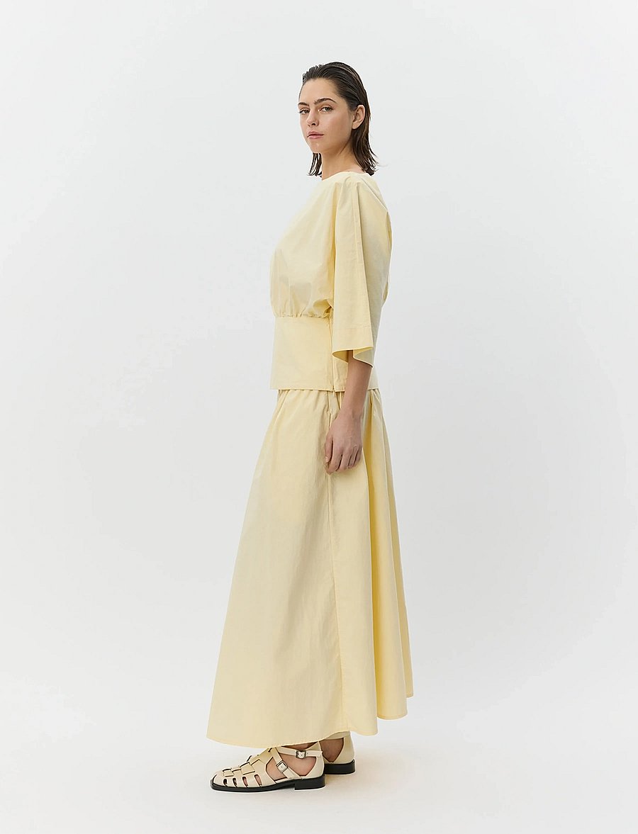 Sofie Schnoor - JUNEAUSW MIDI SKIRT - midi nederdele - light yellow - 3