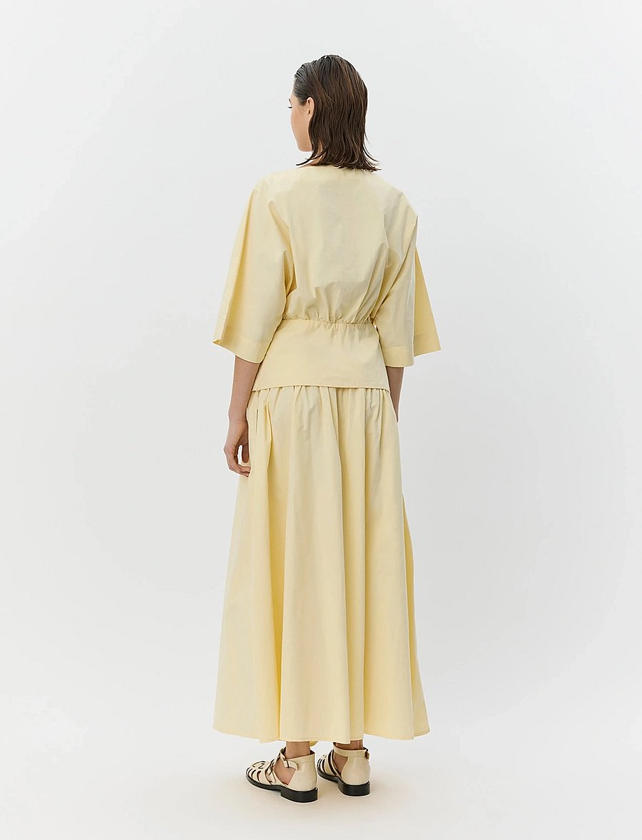 Sofie Schnoor - JUNEAUSW MIDI SKIRT - midi nederdele - light yellow - 4