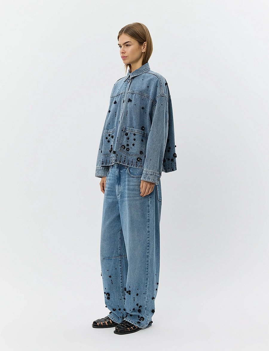 Sofie Schnoor - AMAYASW BOXY DENIM JACKET - kurtki dżinsowe - denim blue - 3
