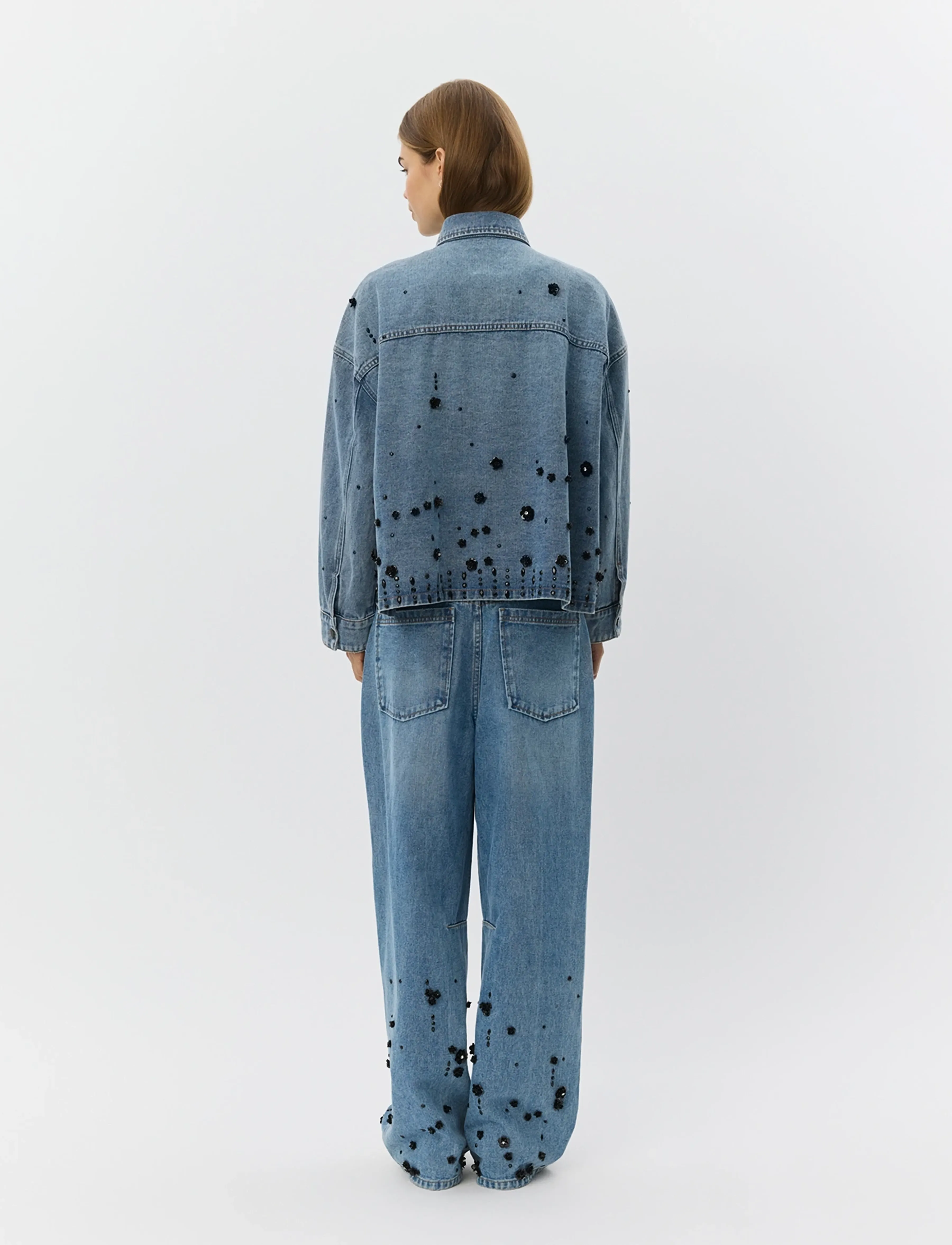 Sofie Schnoor - AMAYASW BOXY DENIM JACKET - frühlingsjacken - denim blue - 4