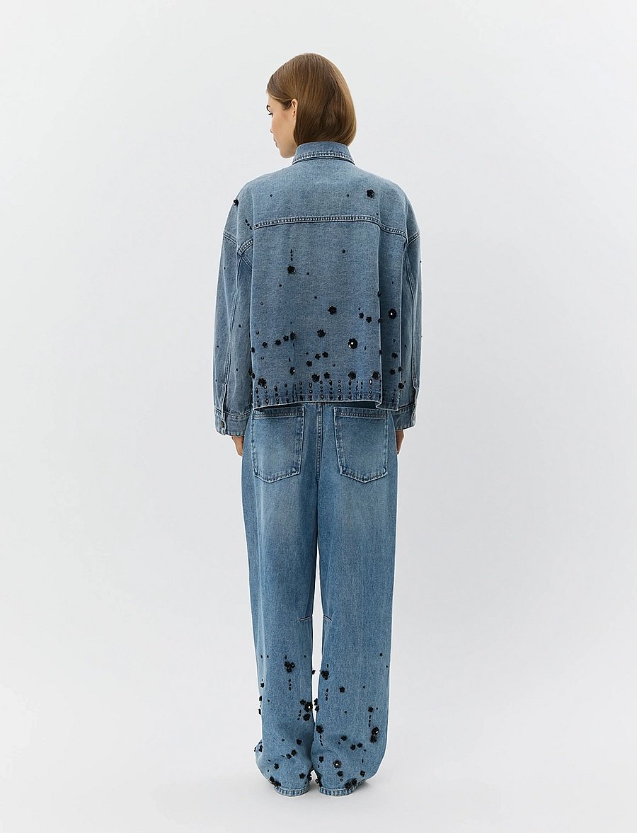Sofie Schnoor - AMAYASW BOXY DENIM JACKET - kurtki dżinsowe - denim blue - 4