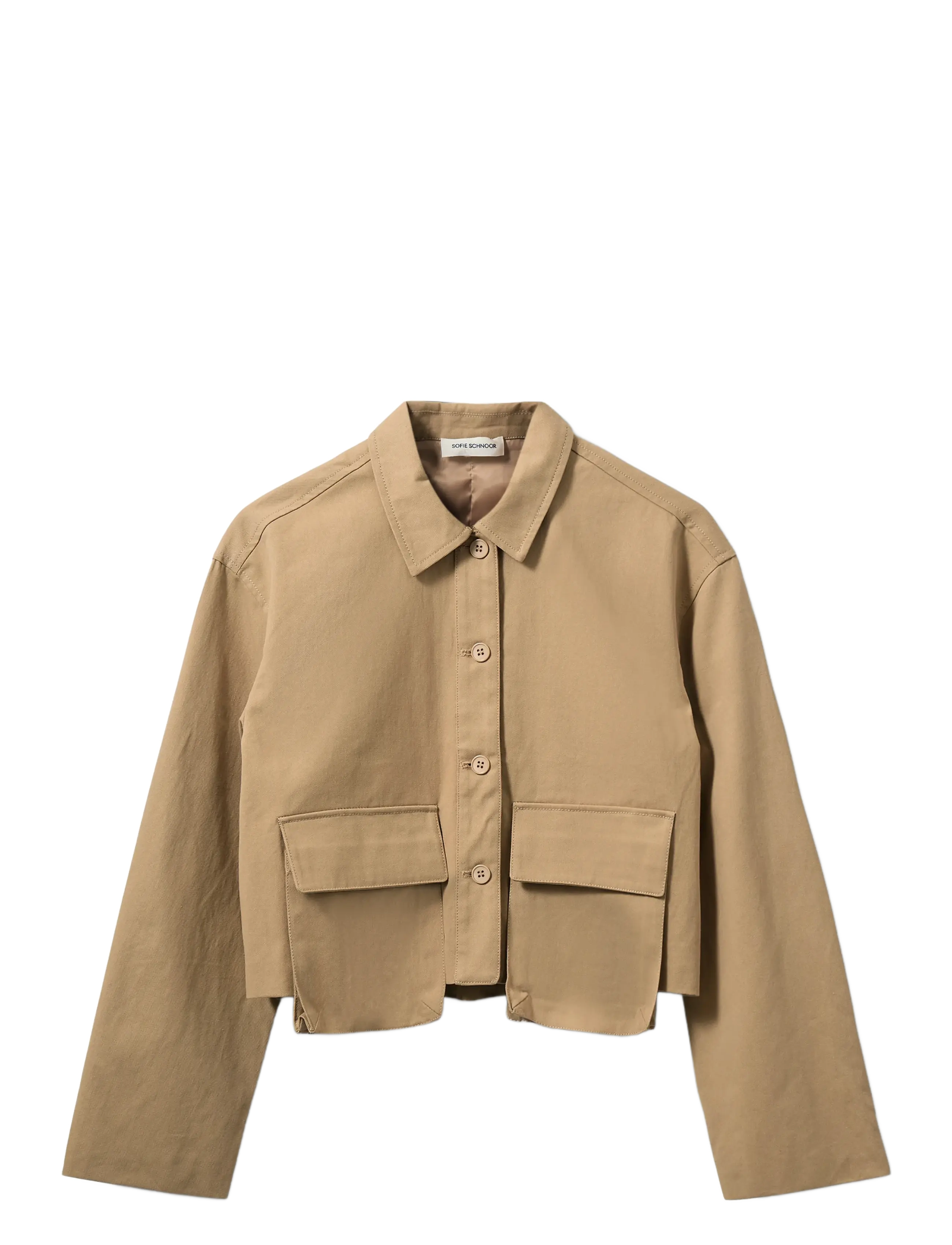 LARKSW SHORT SHIRT JACKET - CAMEL