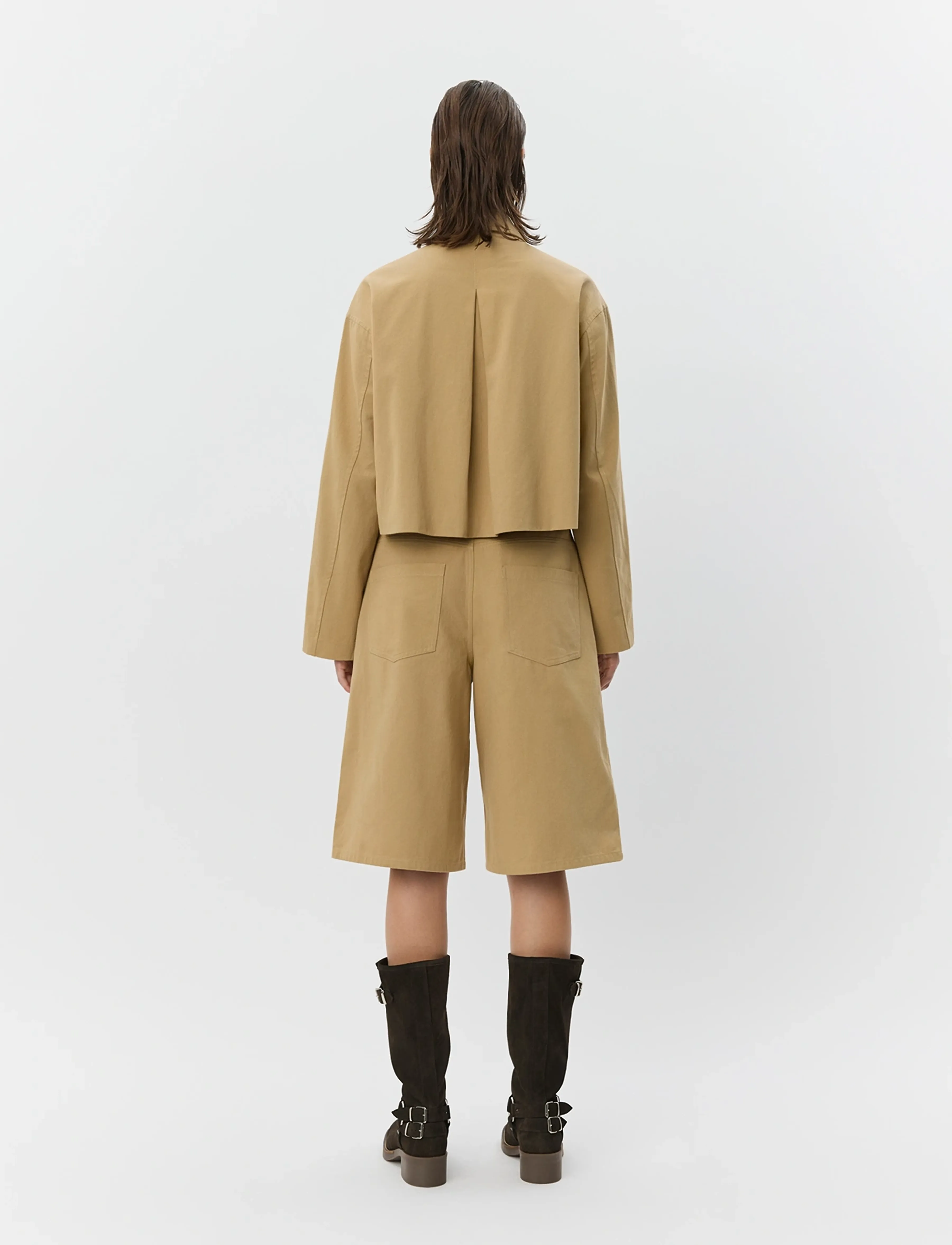 Sofie Schnoor - LARKSW SHORT SHIRT JACKET - yttertøy - camel - 5