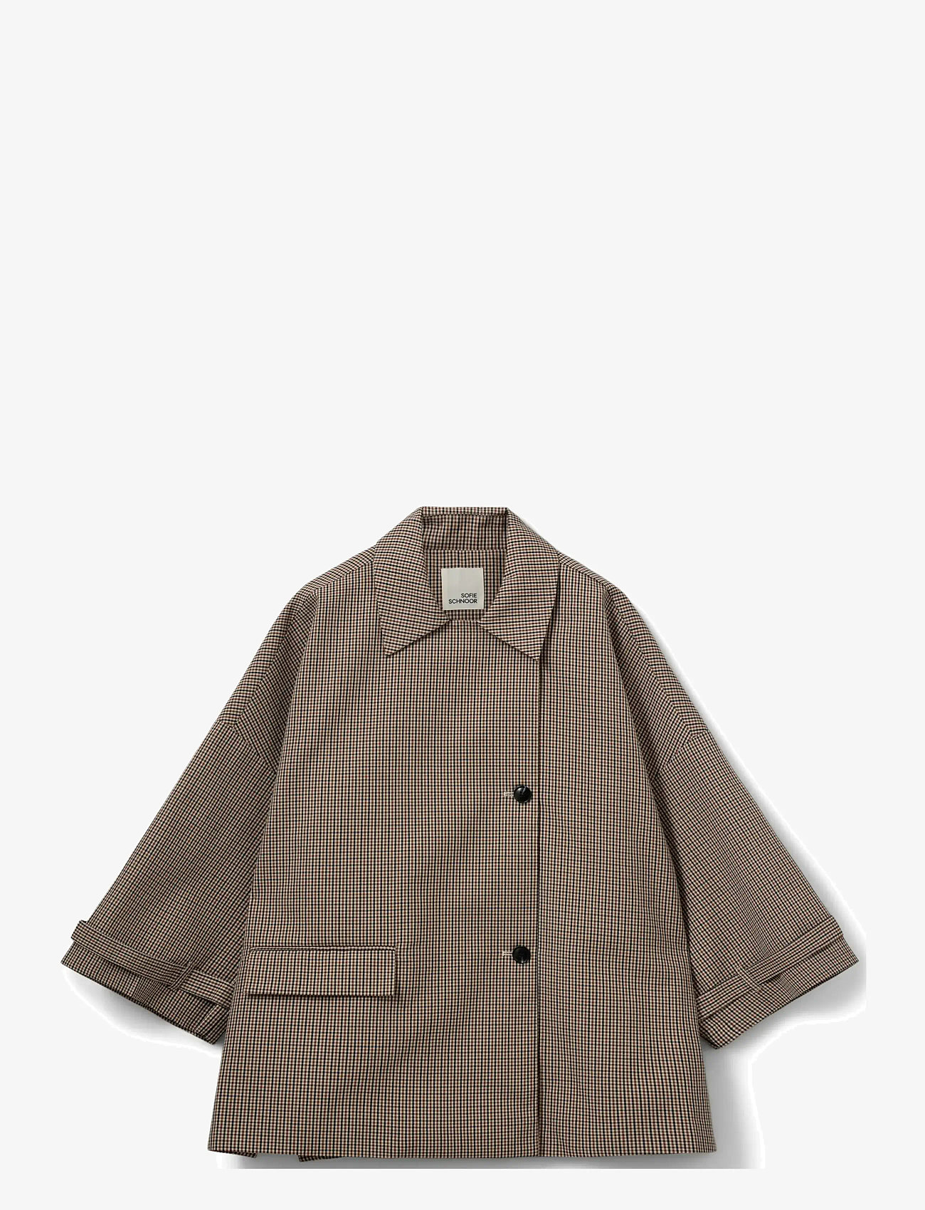 Sofie Schnoor - SELINASW OVERSIZE CHECK JACKET - efterårsjakker - check - 1