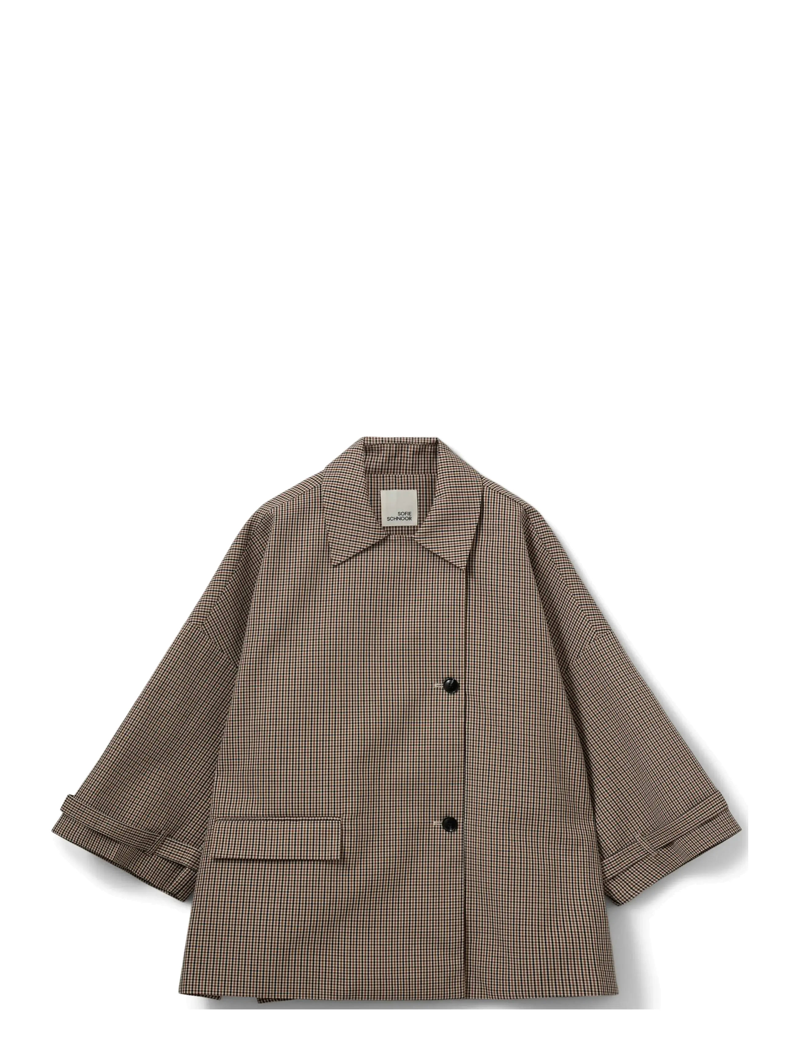 SELINASW OVERSIZE CHECK JACKET - CHECK