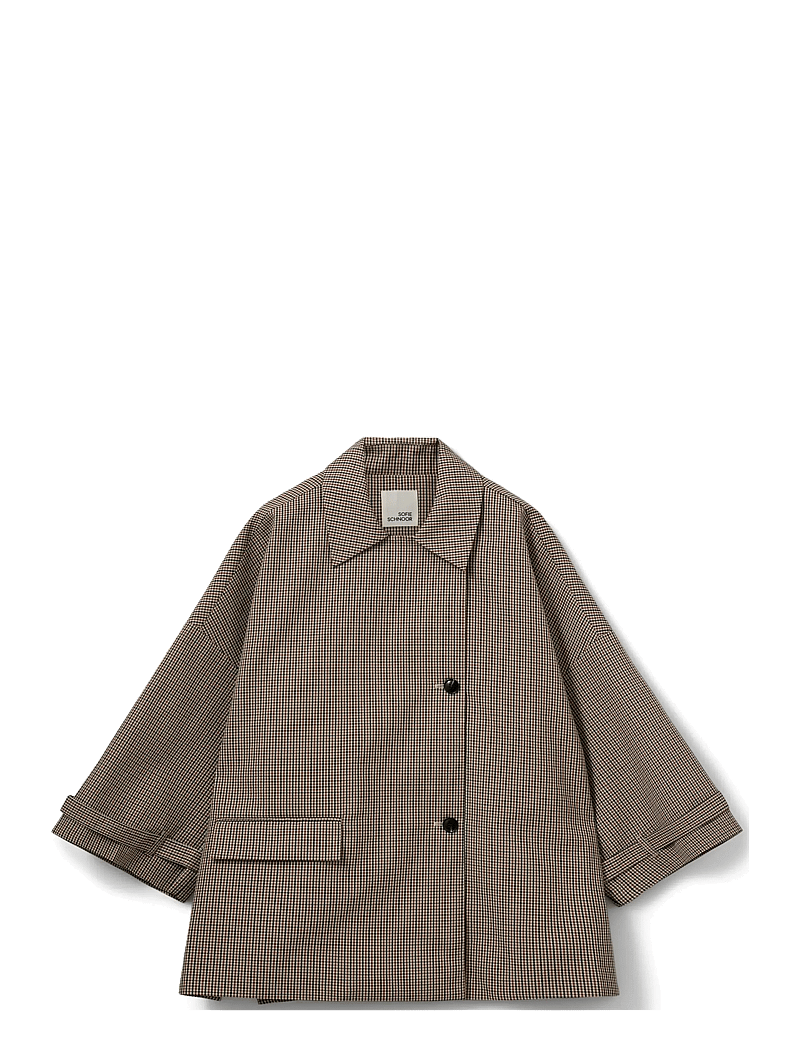 Sofie Schnoor - SELINASW OVERSIZE CHECK JACKET - efterårsjakker - check - 1