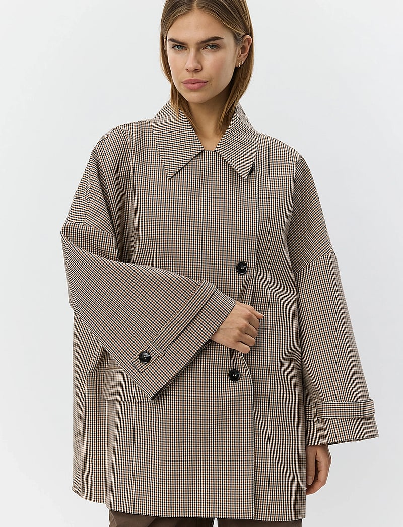 Sofie Schnoor - SELINASW OVERSIZE CHECK JACKET - efterårsjakker - check - 0