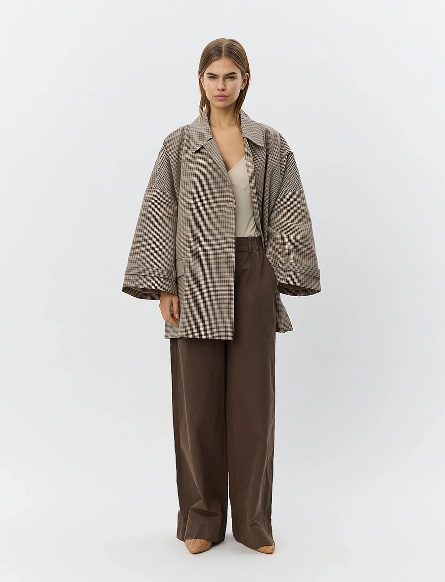Sofie Schnoor - SELINASW OVERSIZE CHECK JACKET - lette jakker - check - 3