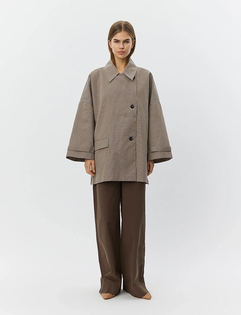 Sofie Schnoor - SELINASW OVERSIZE CHECK JACKET - efterårsjakker - check - 4