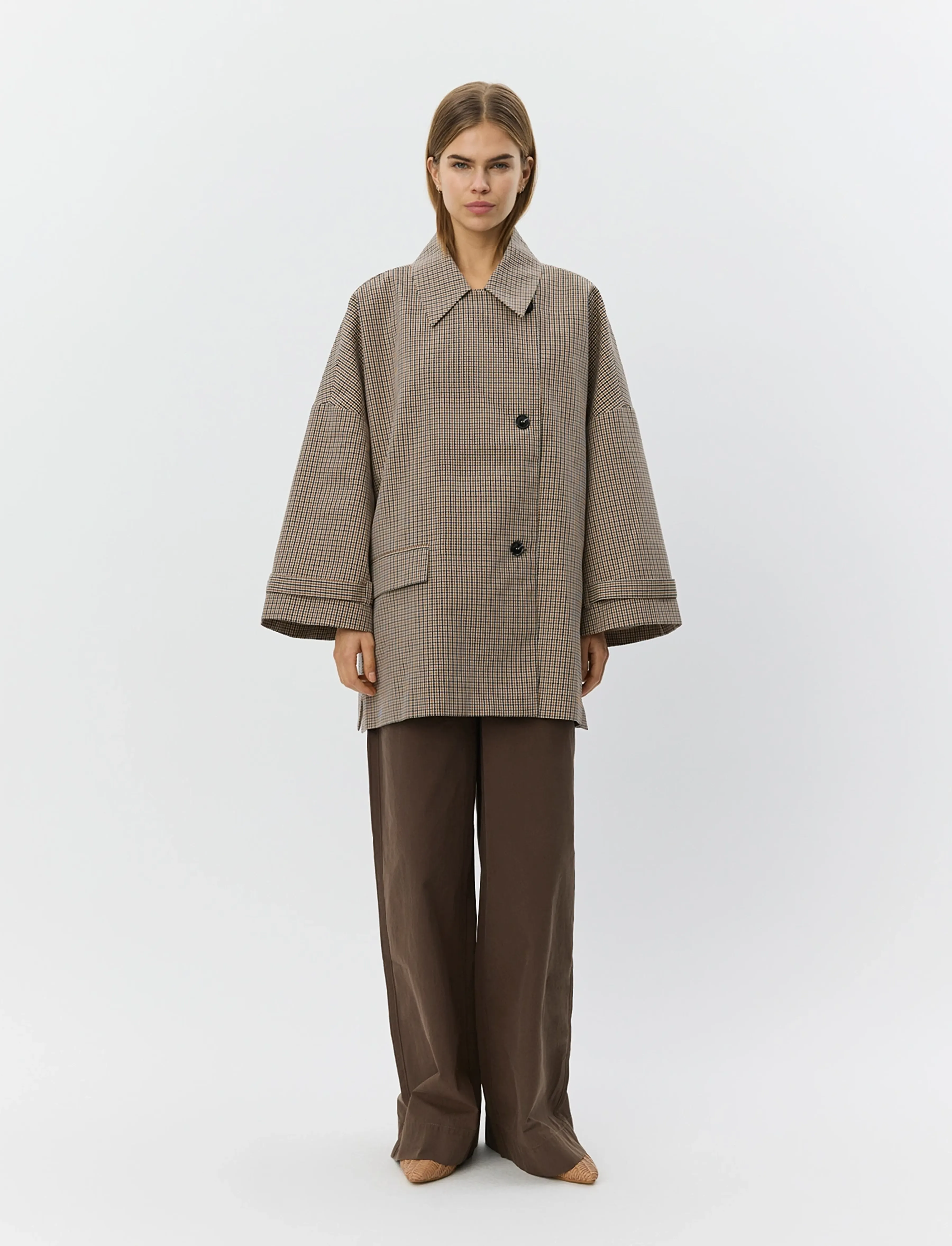 Sofie Schnoor - SELINASW OVERSIZE CHECK JACKET - check - 4
