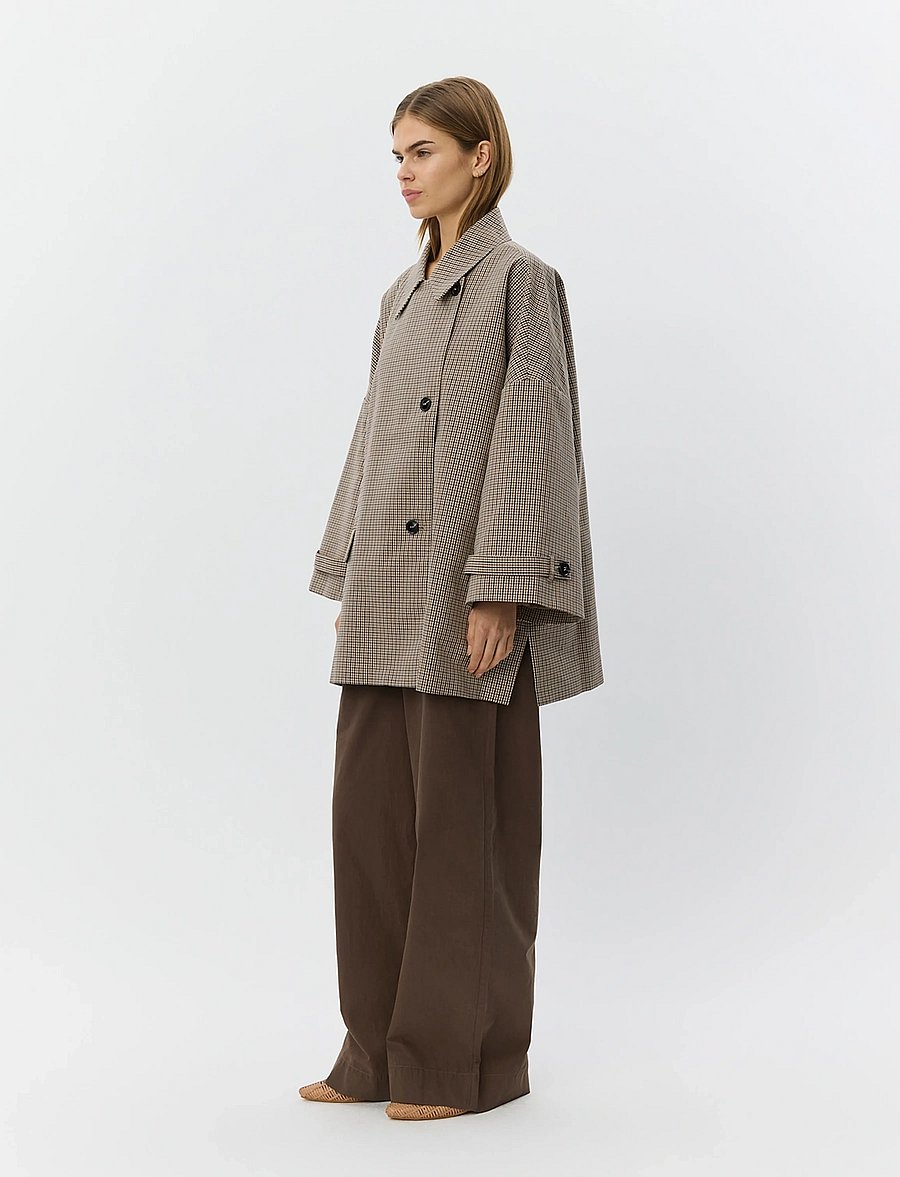 Sofie Schnoor - SELINASW OVERSIZE CHECK JACKET - lette jakker - check - 5