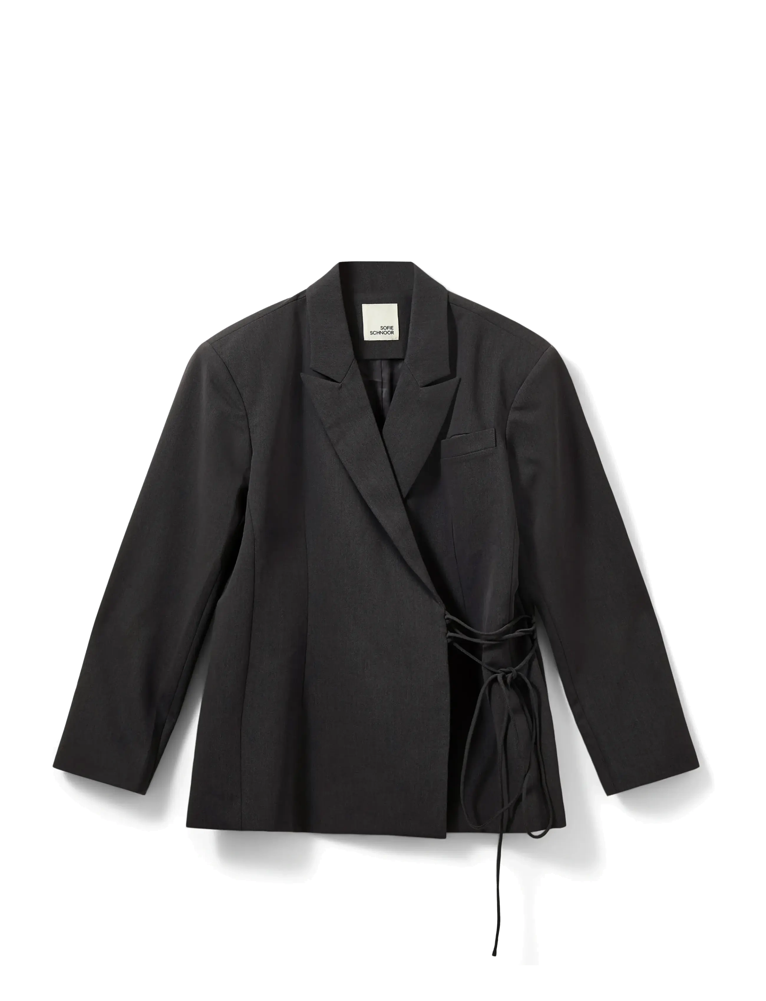 Sofie Schnoor SUSSIESW TIE STRING BLAZER - Nyheter - DARK GREY / black
