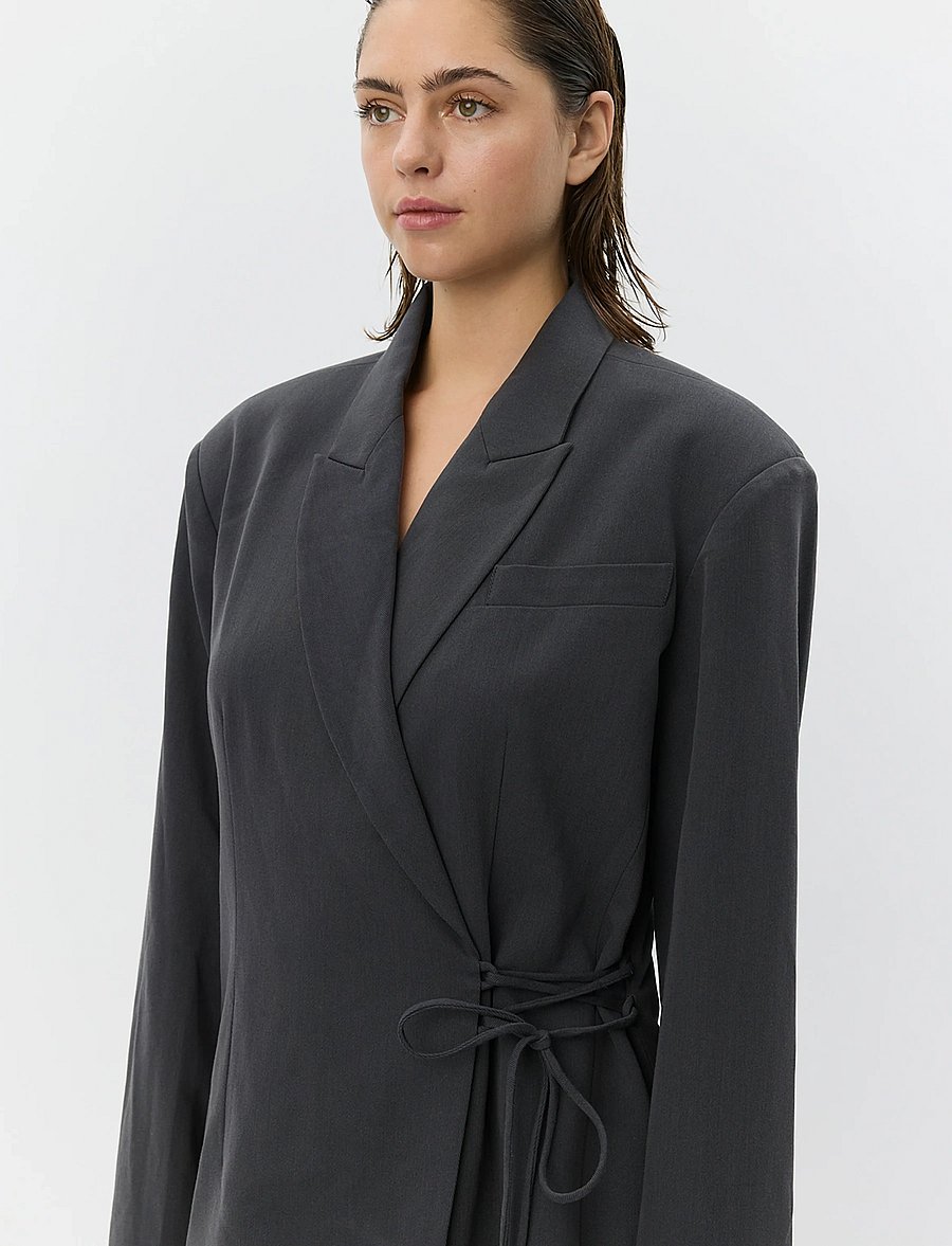 Sofie Schnoor - SUSSIESW TIE STRING BLAZER - blazere med bælte - dark grey - 5