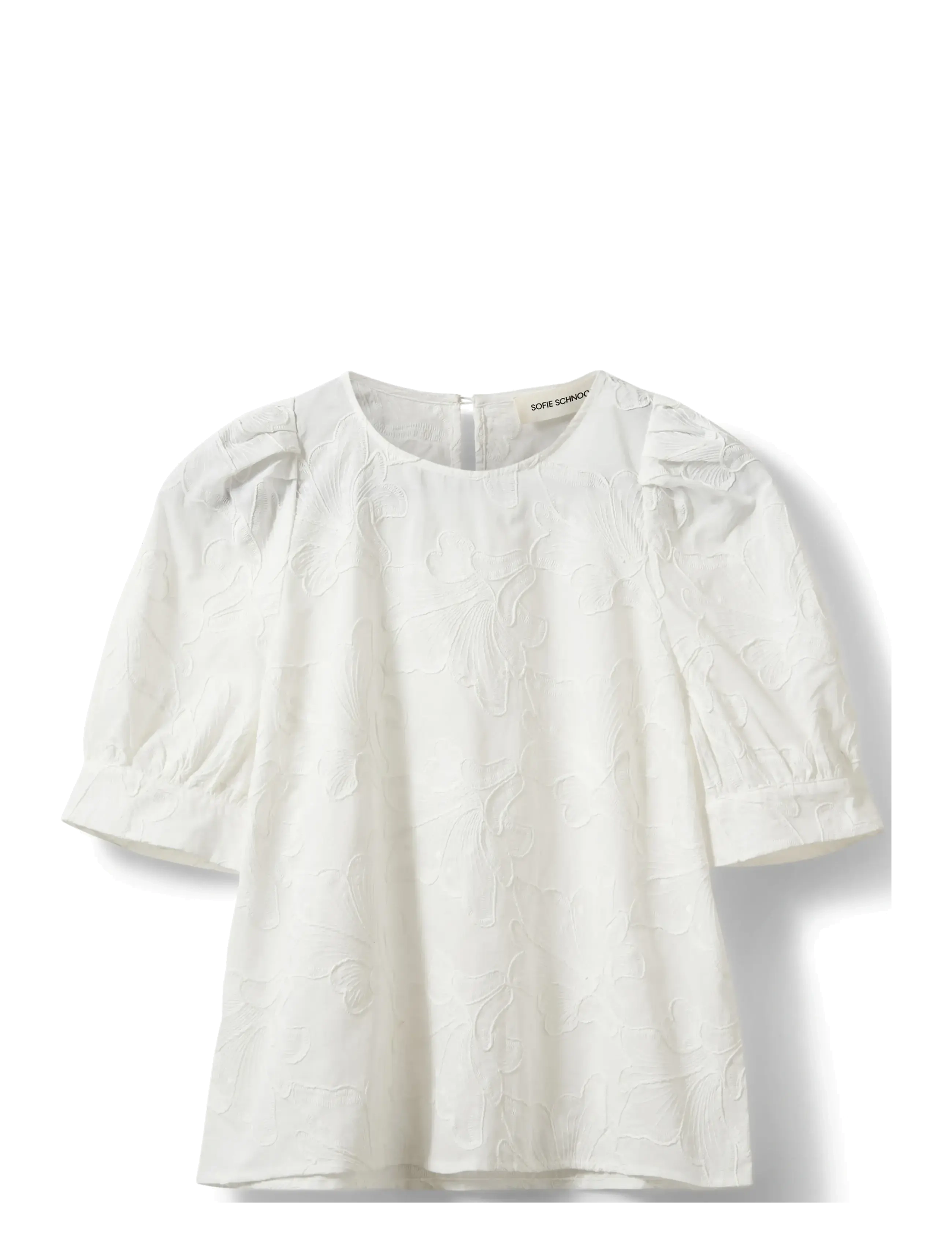Sofie Schnoor AHLIASW PUFF SLEEVE BLOUSE - Konfirmationstøj - WHITE / white