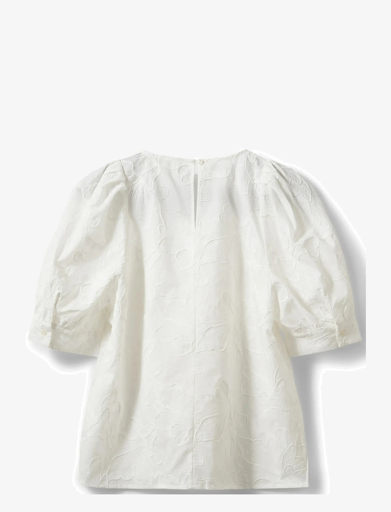 Sofie Schnoor - AHLIASW PUFF SLEEVE BLOUSE - kortærmede bluser - white - 2